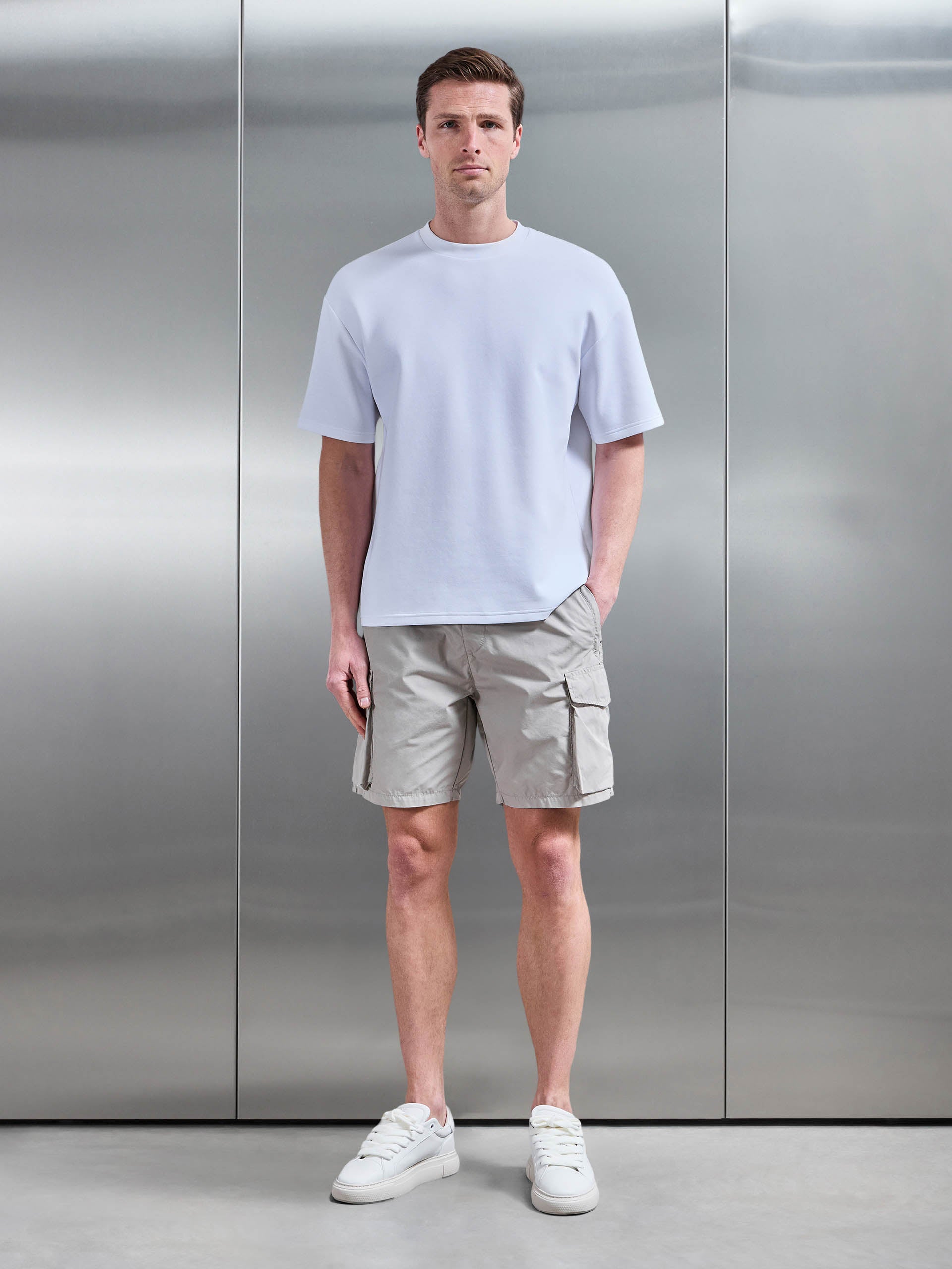 Parachute Cargo Short in Stone