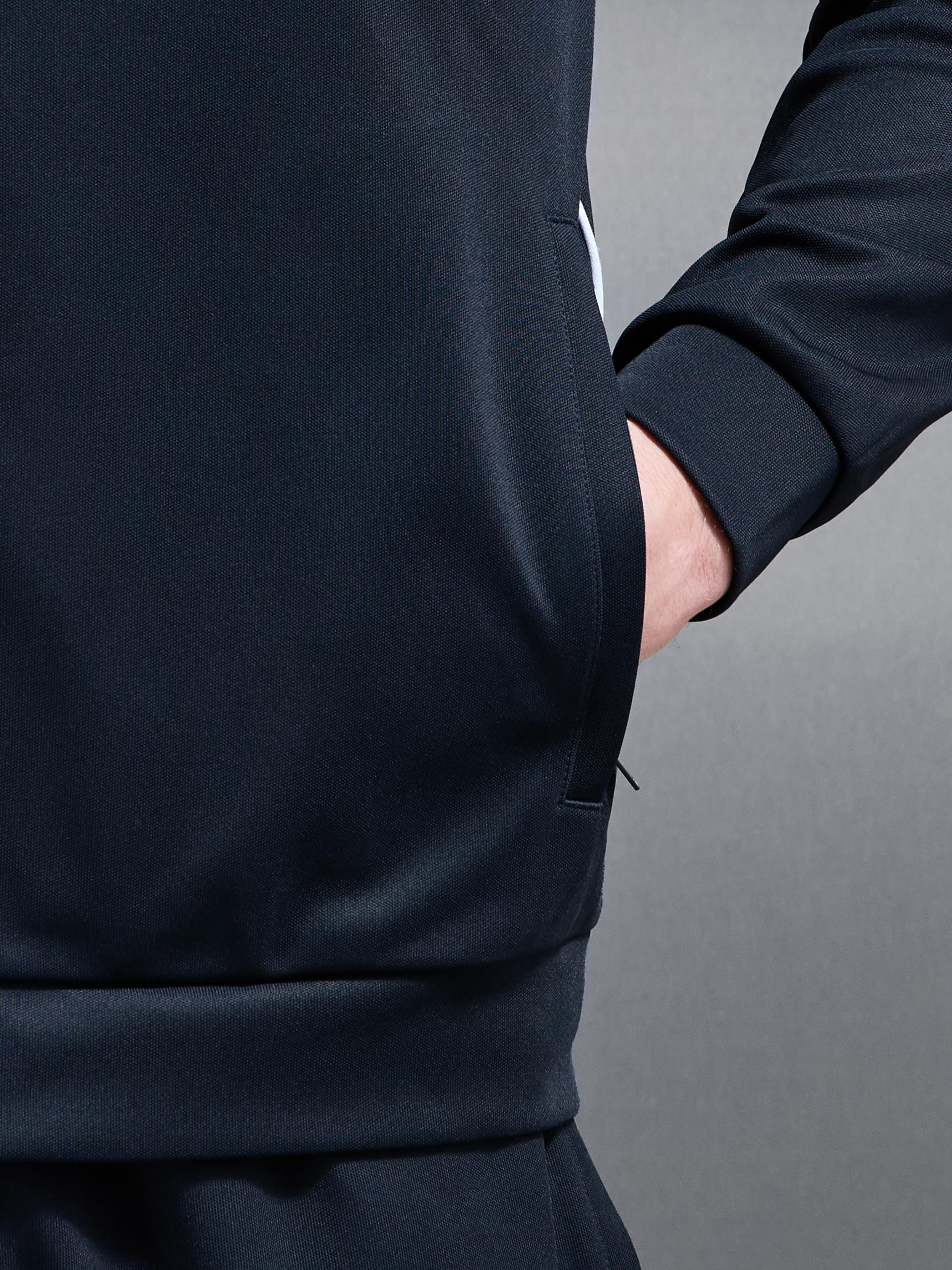 Piping Track Jacket in Navy