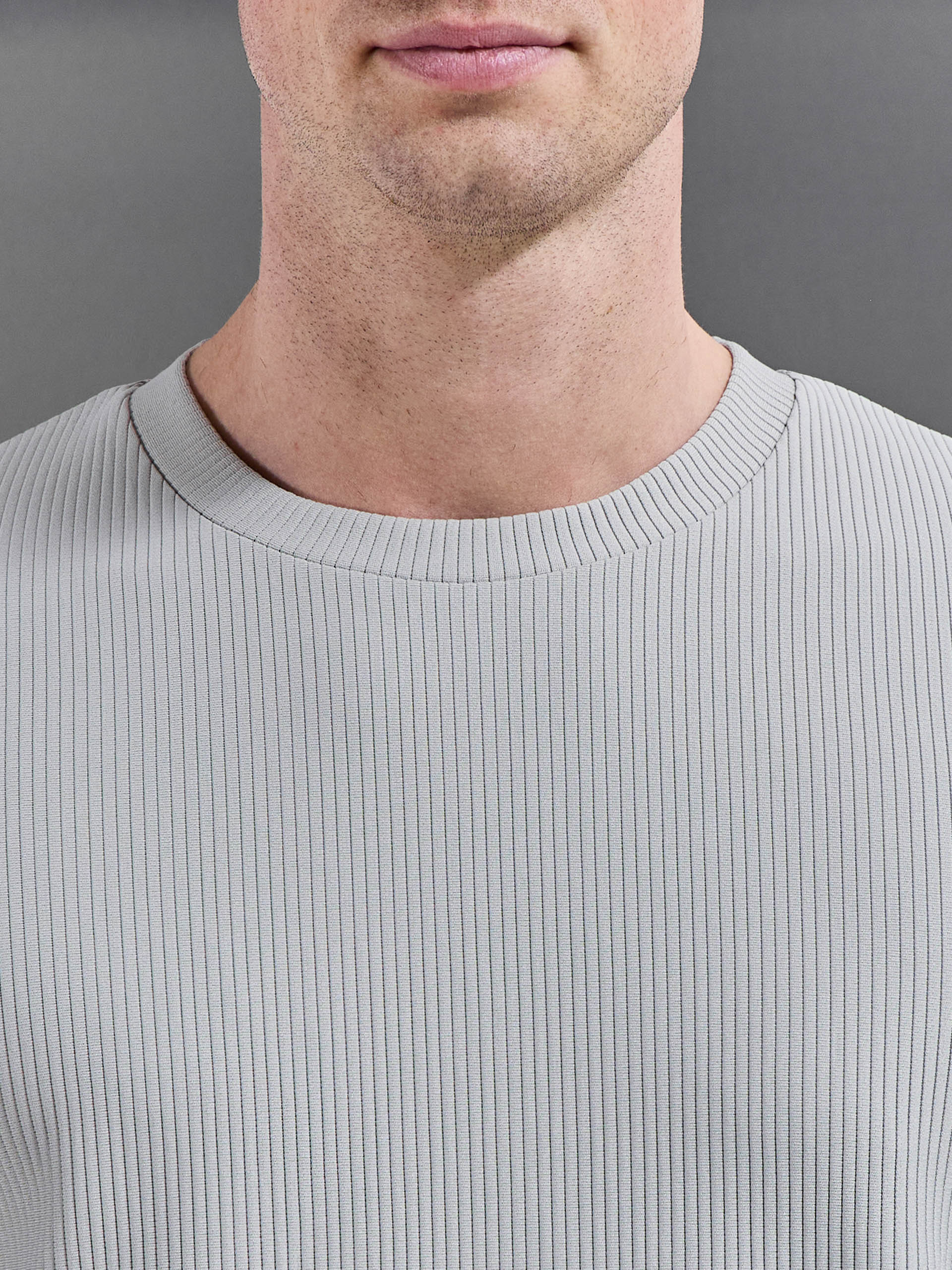 Pleated T-Shirt in Stone