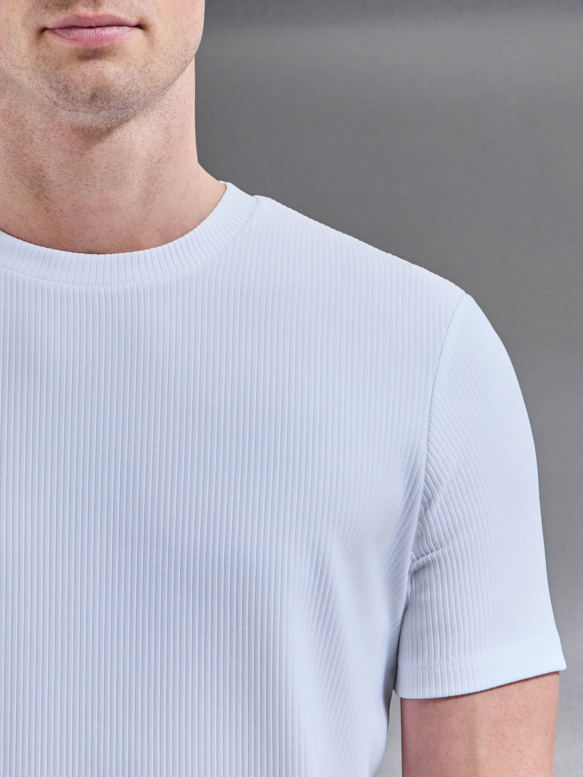 Pleated T-Shirt in White