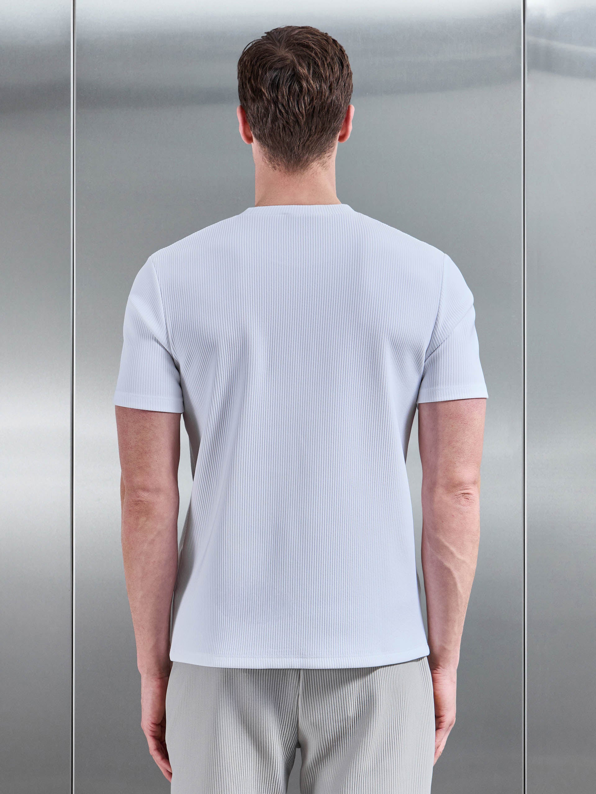 Pleated T-Shirt in White