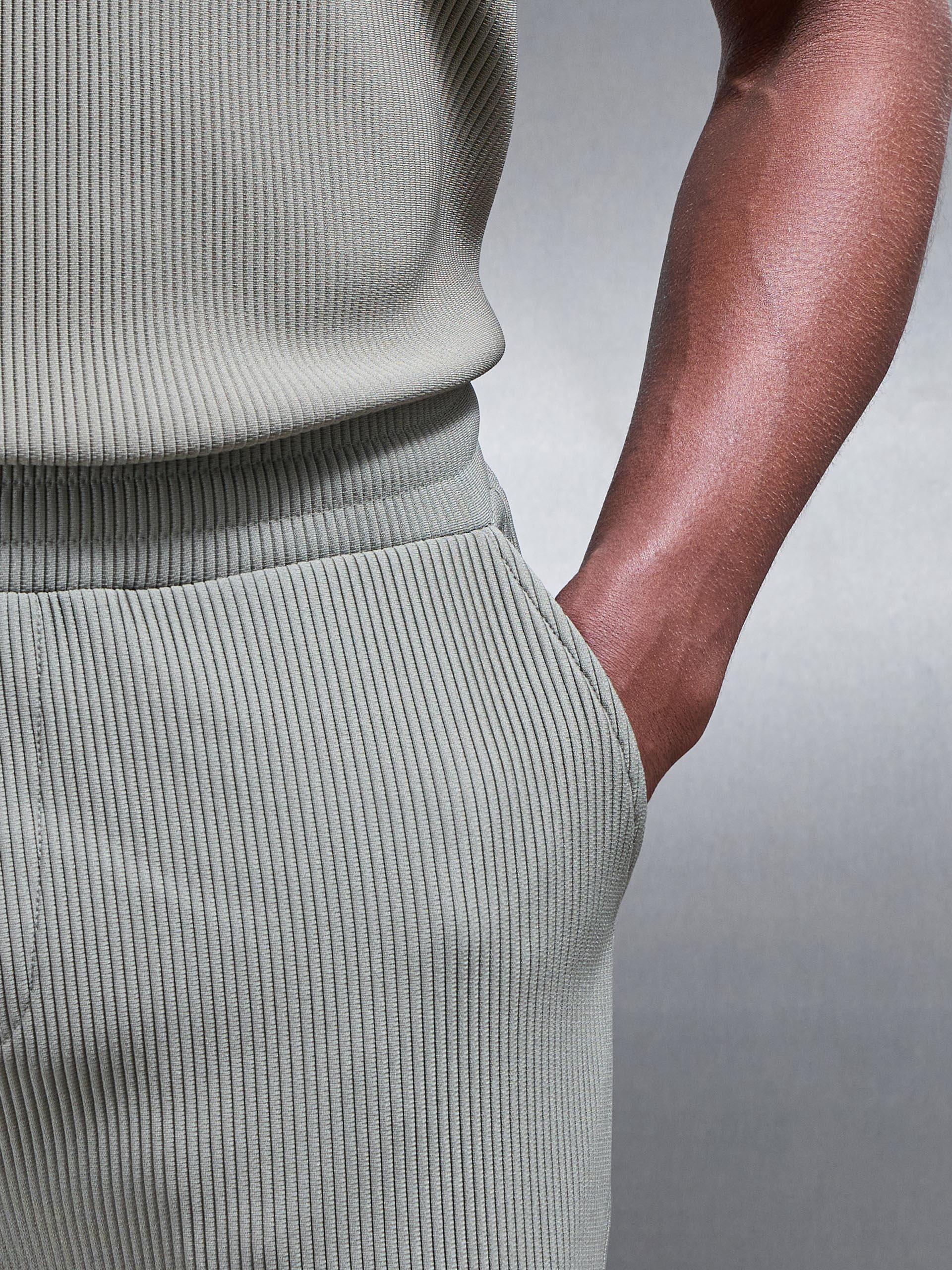 Pleated Trouser in Sage