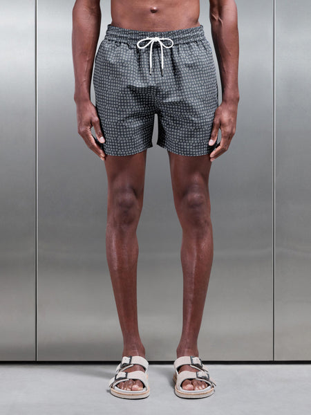 Porto Printed Swim in Grey
