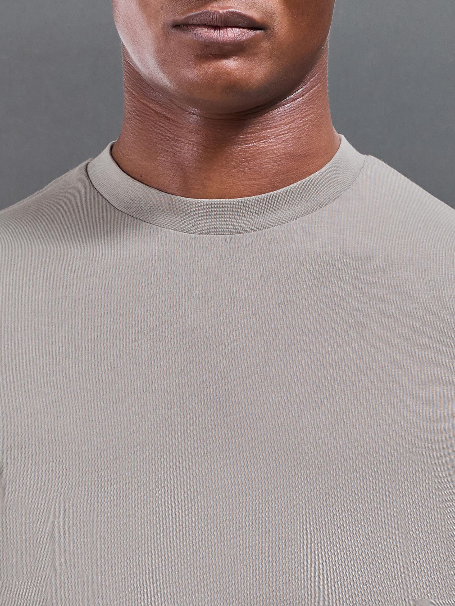 Relaxed Fit Garment Dye T-Shirt in Stone