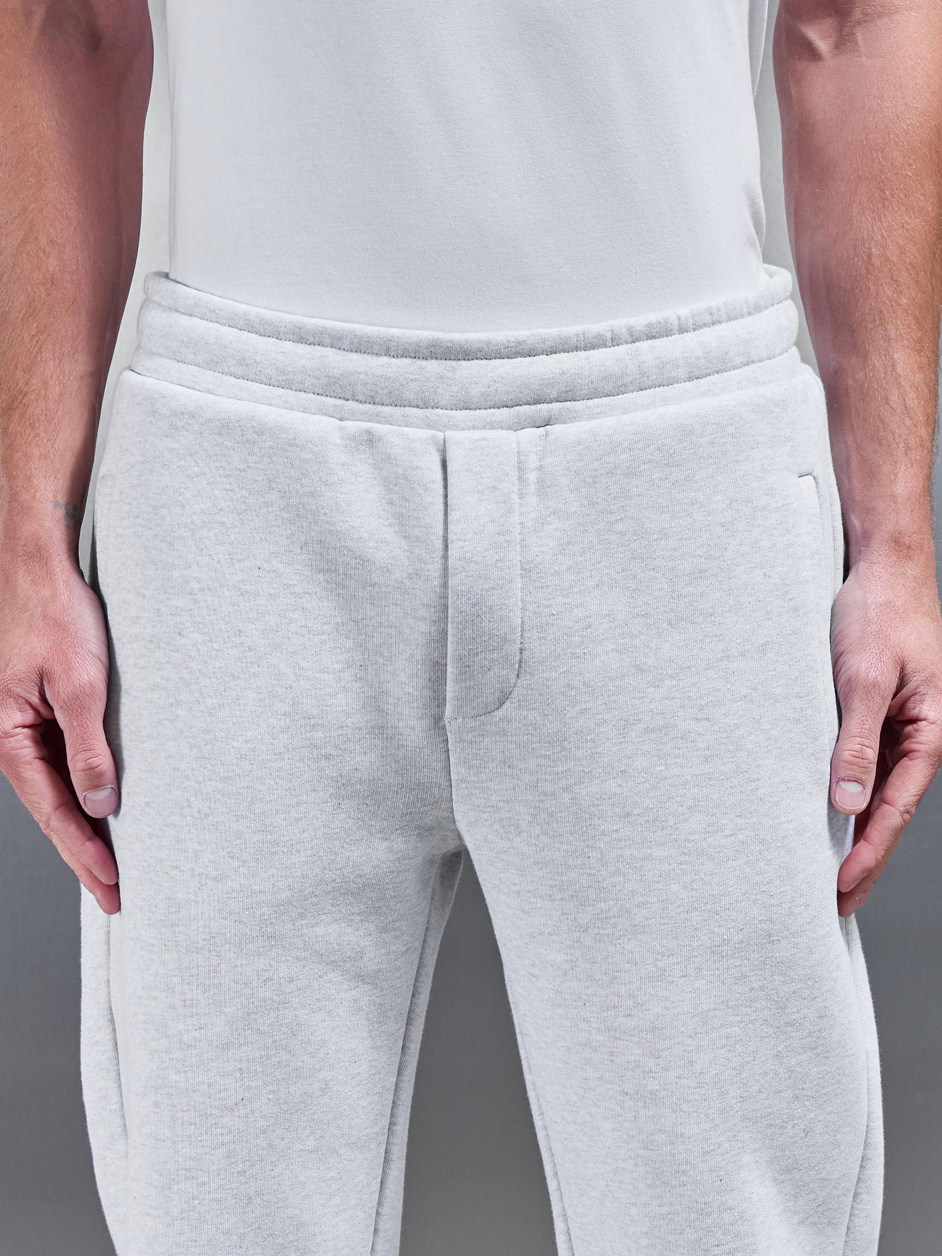 Relaxed Fit Jogger in Marl Grey