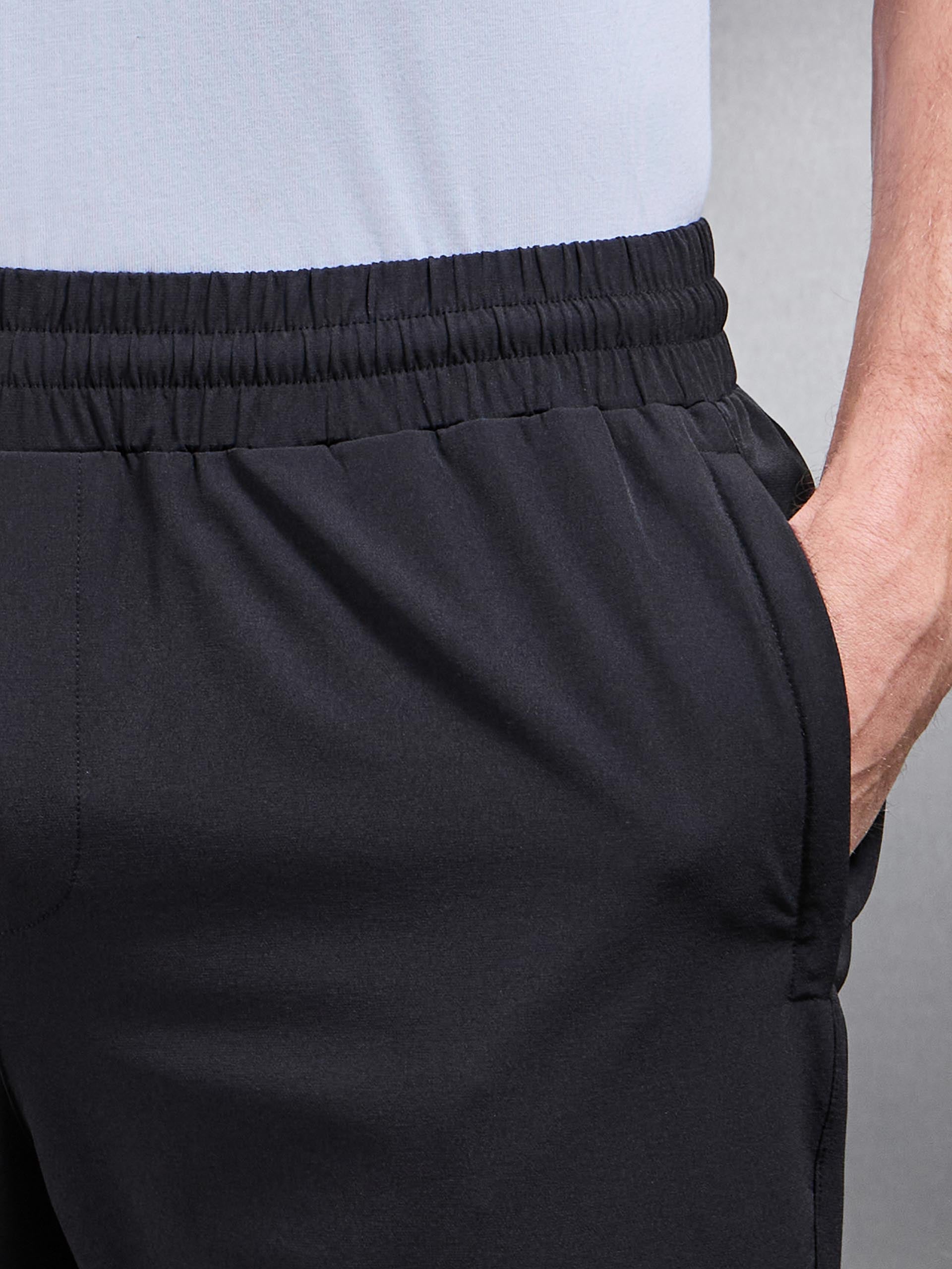 Relaxed Fit Nylon Cargo Pant in Black