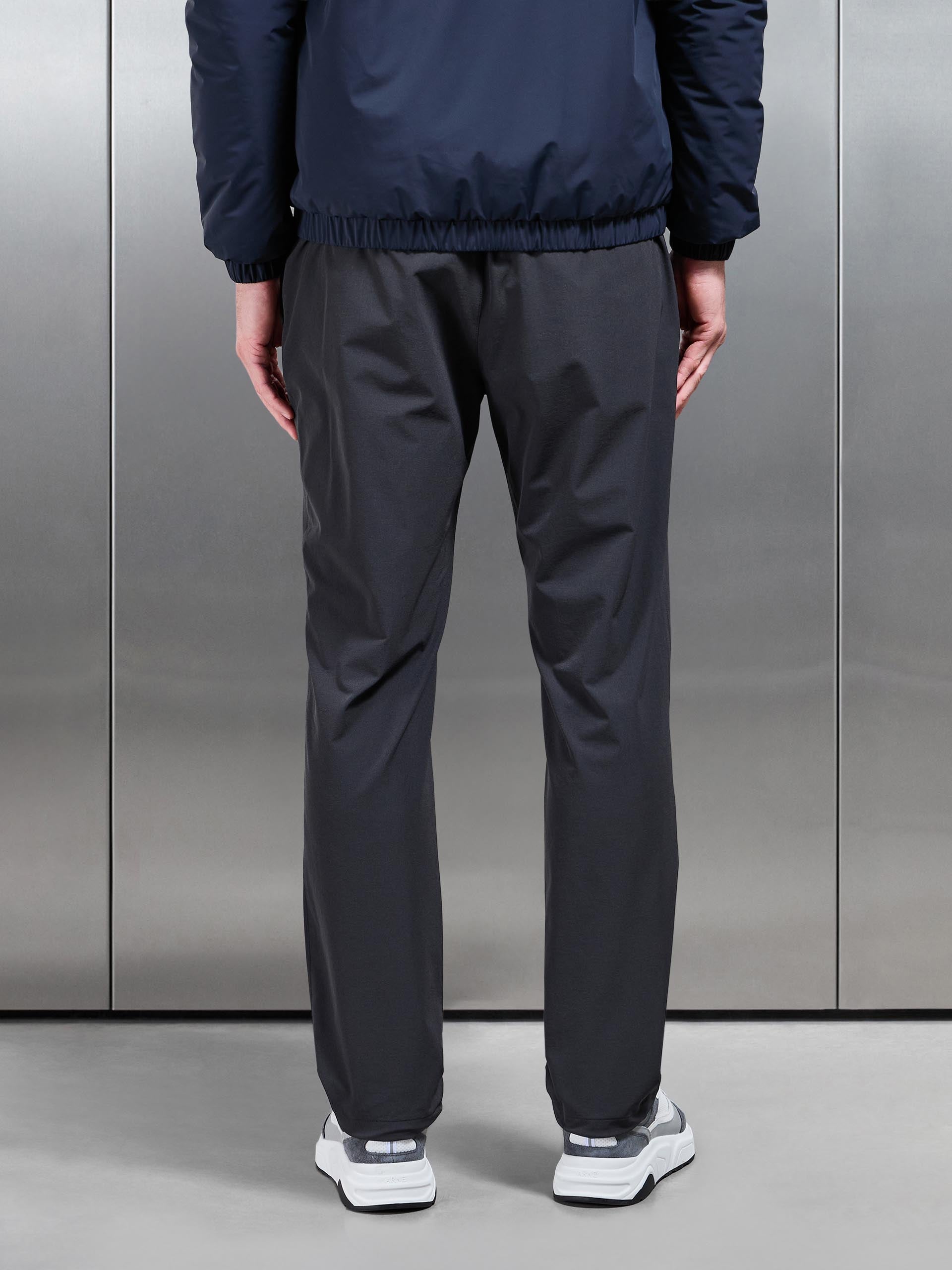 Relaxed Fit Nylon Trackpant in Grey