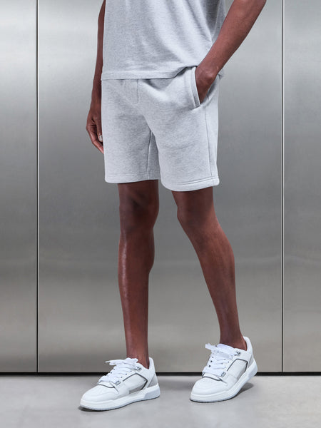 Relaxed Fit Short in Marl Grey