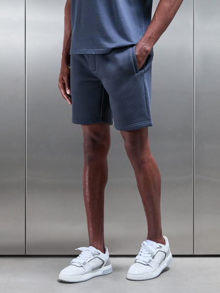 Relaxed Fit Short in Slate Blue