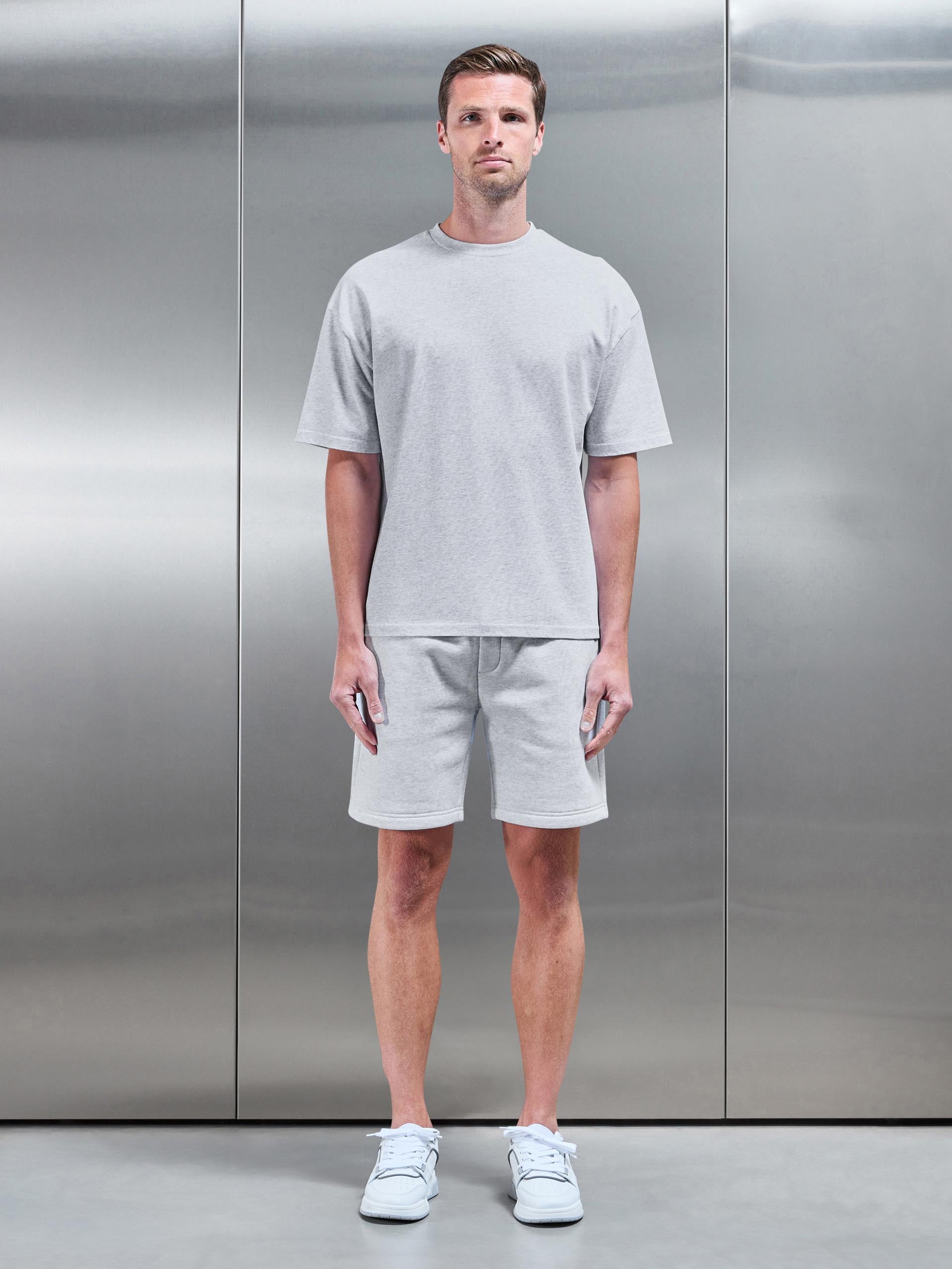 Relaxed Fit T-Shirt in Marl Grey