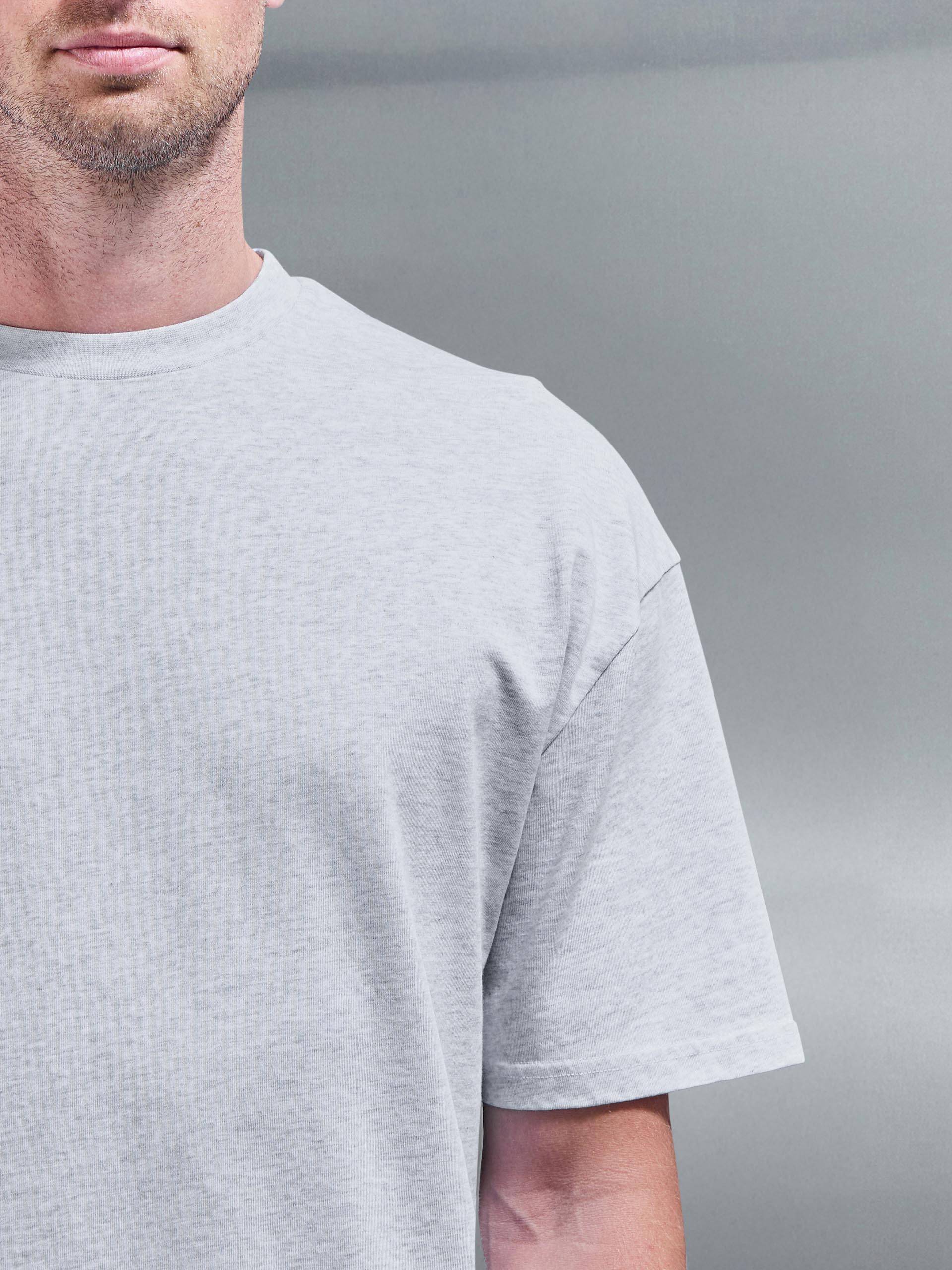 Relaxed Fit T-Shirt in Marl Grey