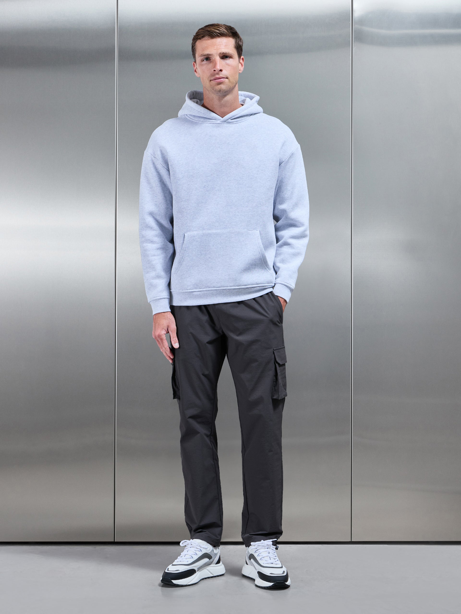 Relaxed Fit Utility Cargo Pant in Grey