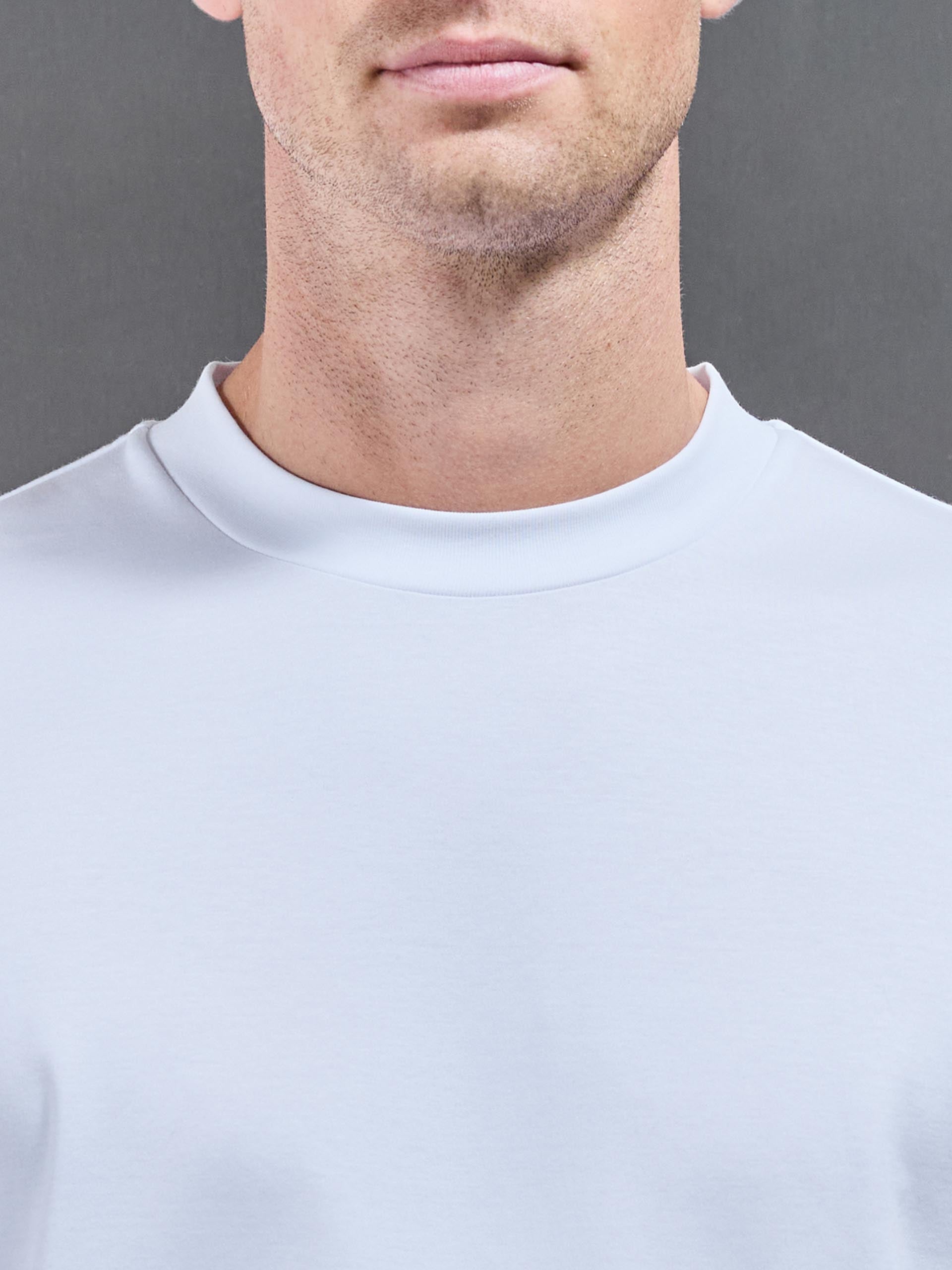 Relaxed Mercerised Interlock T-Shirt in White