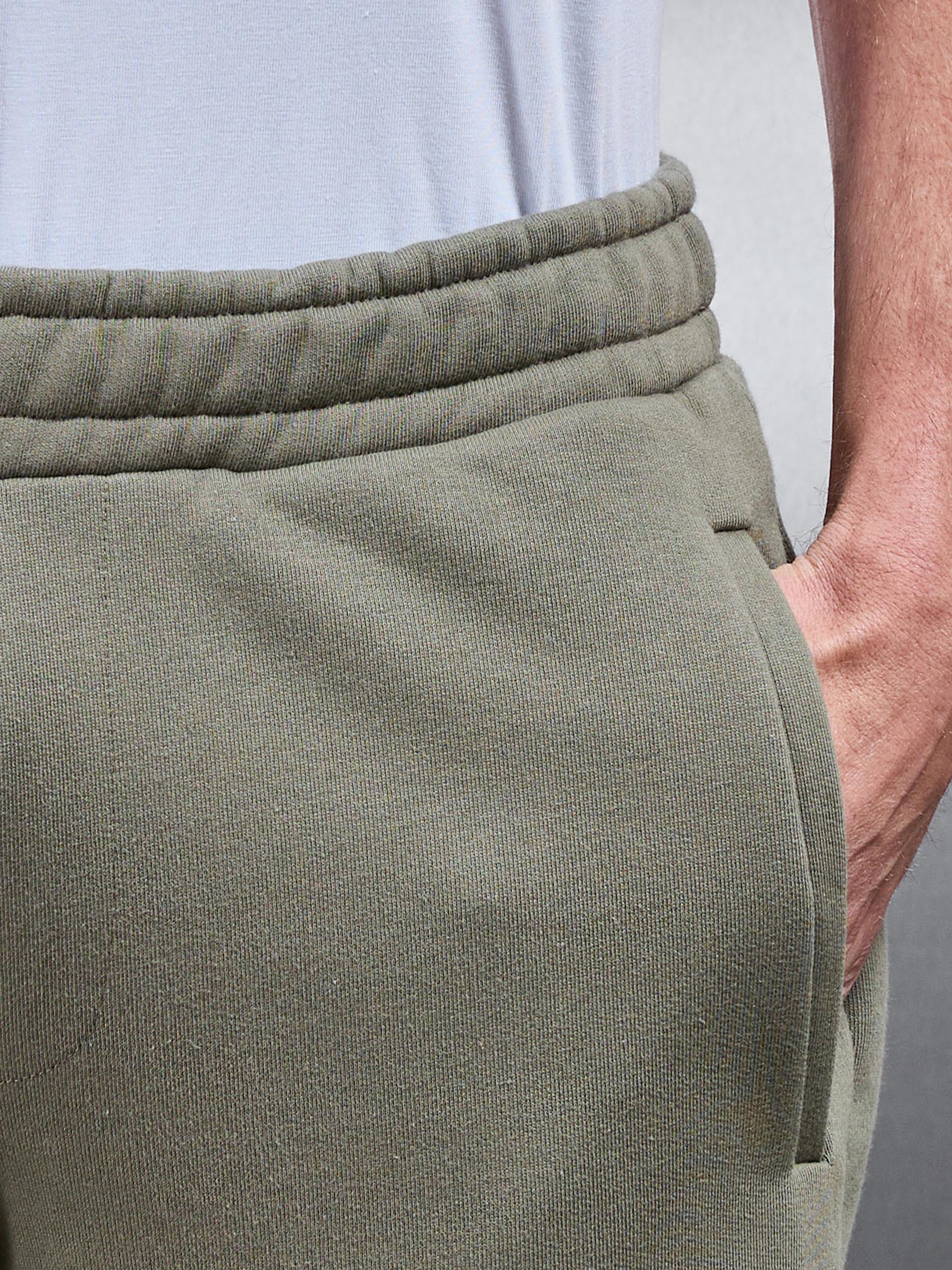 Relaxed Fit Straight Leg Jogger in Olive