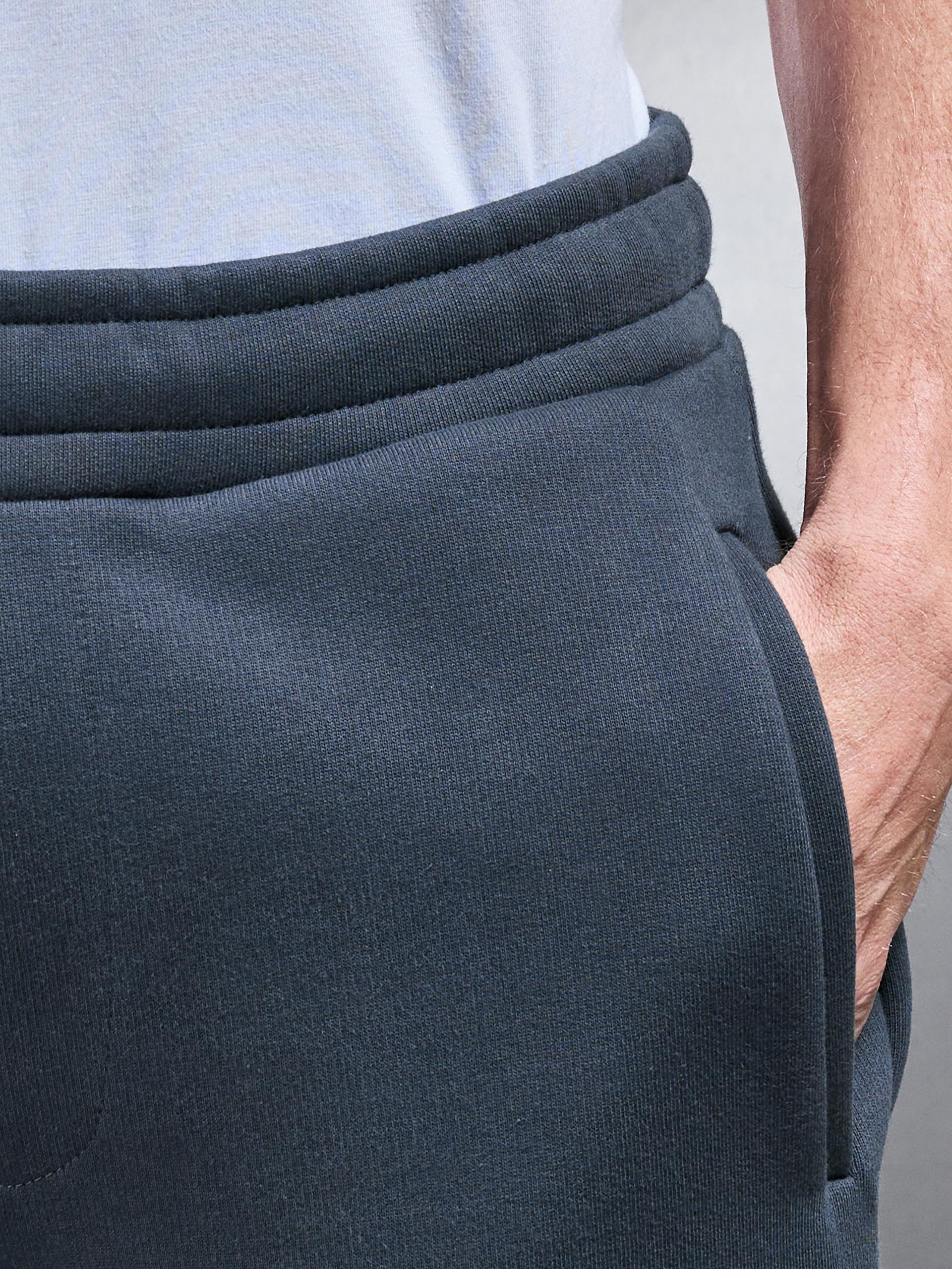 Relaxed Fit Straight Leg Jogger in Slate Blue