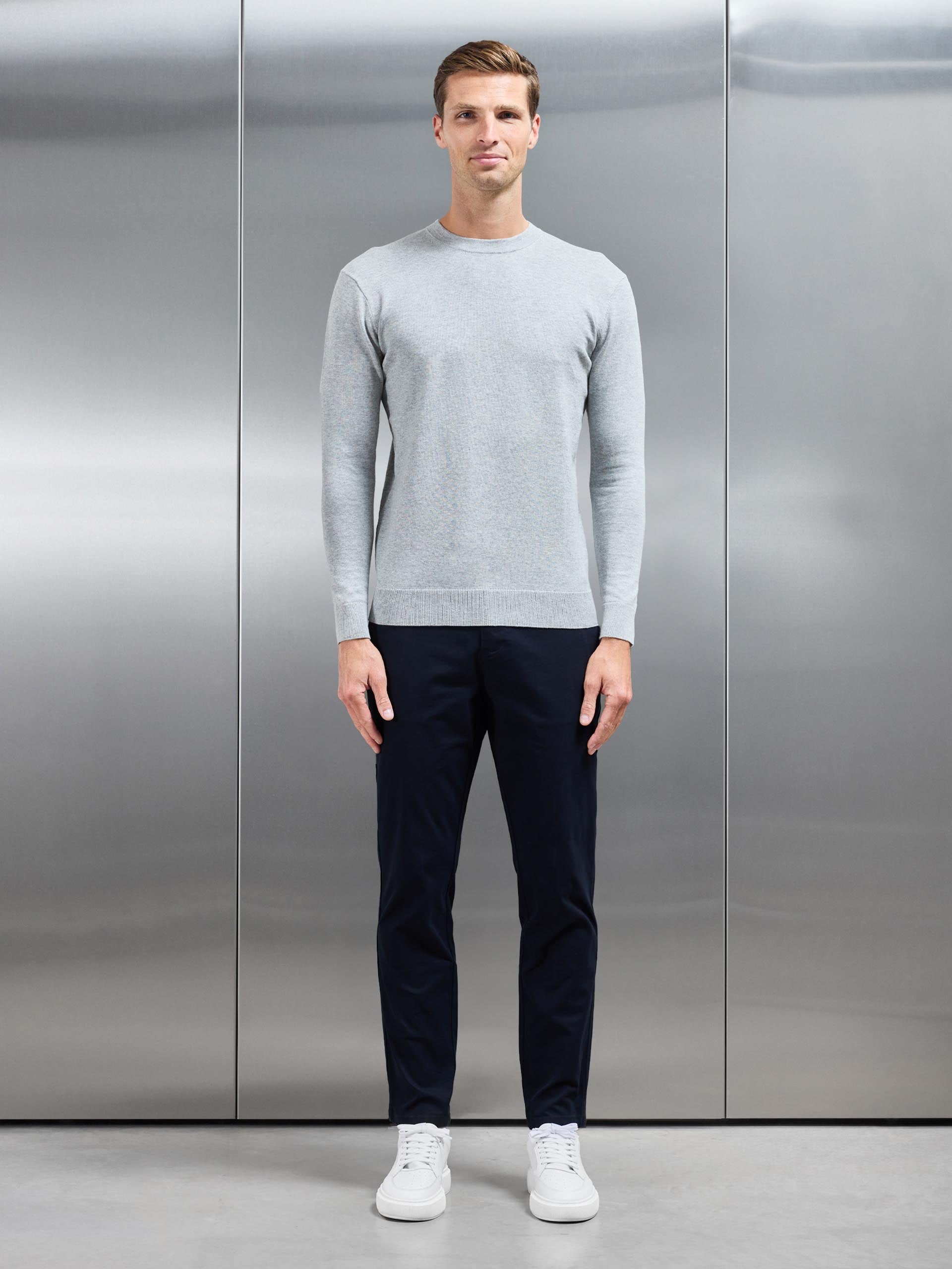 Relaxed Fit Chino Trouser in Navy