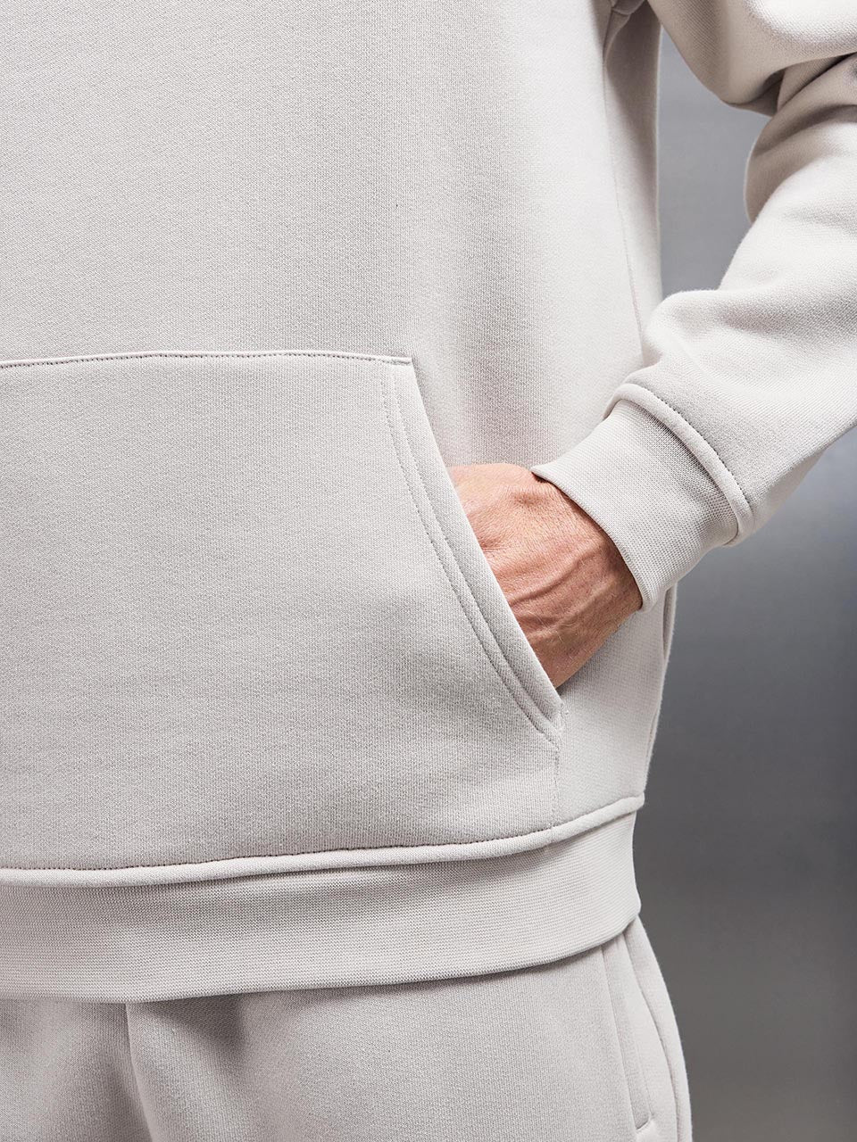 Relaxed Hoodie in Beige