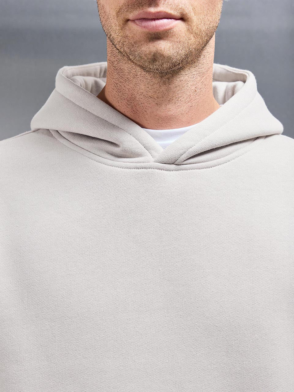 Relaxed Hoodie in Beige
