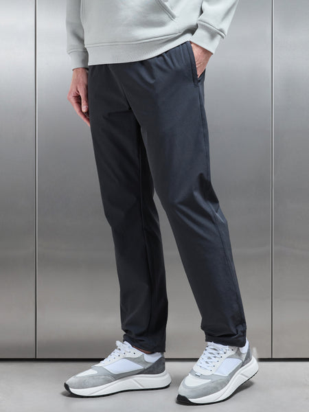 Relaxed Fit Nylon Trackpant in Grey