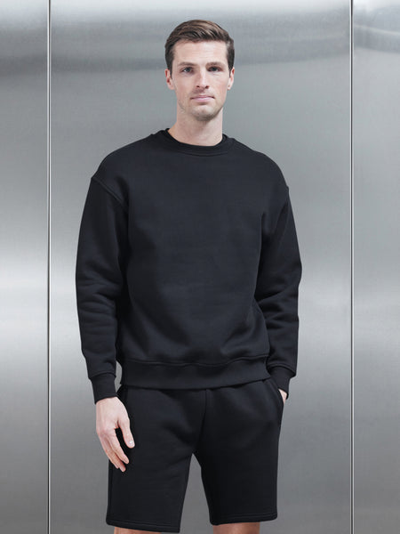 Relaxed Fit Sweatshirt in Black