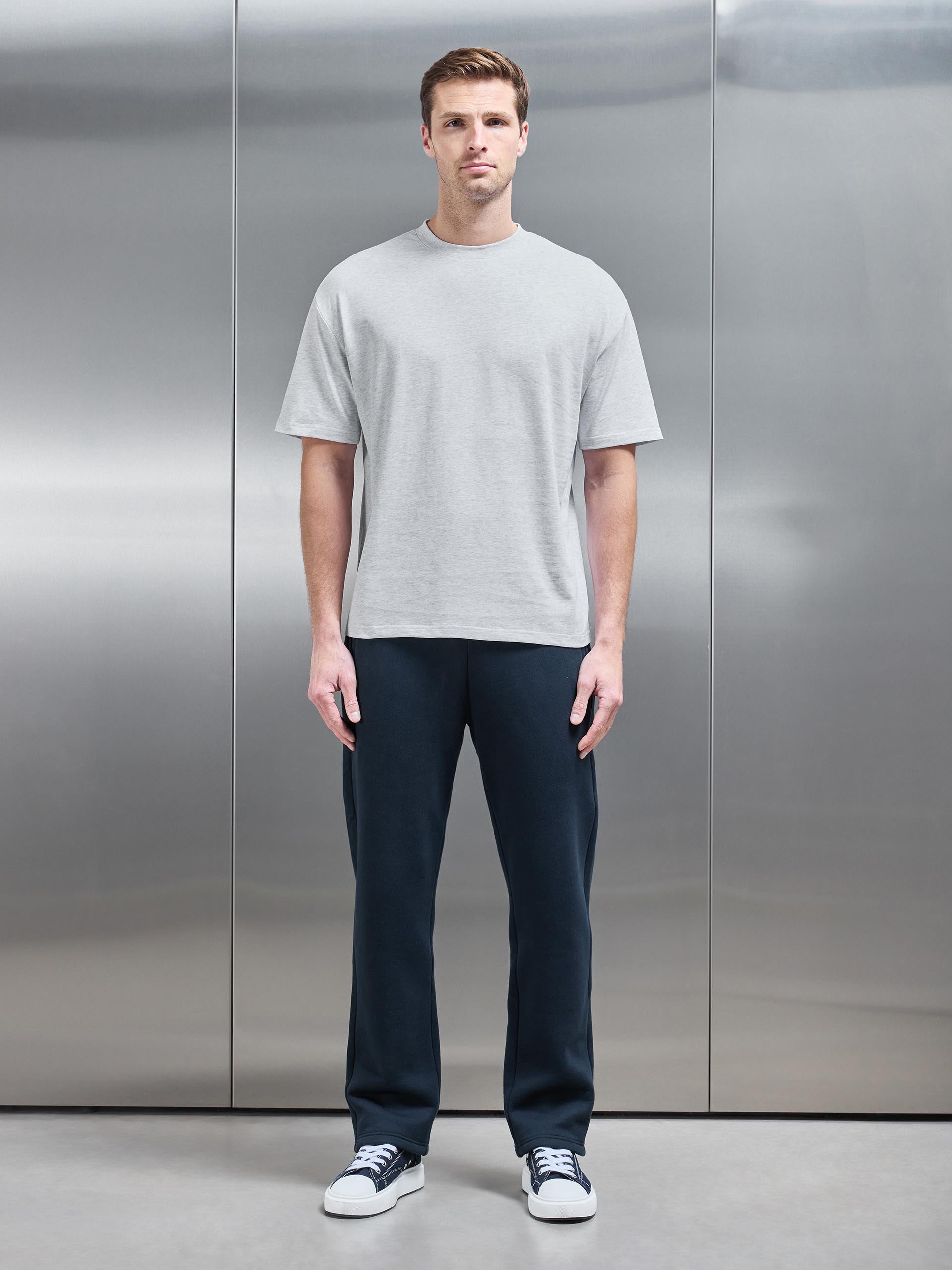 Relaxed T-Shirt in Marl Grey