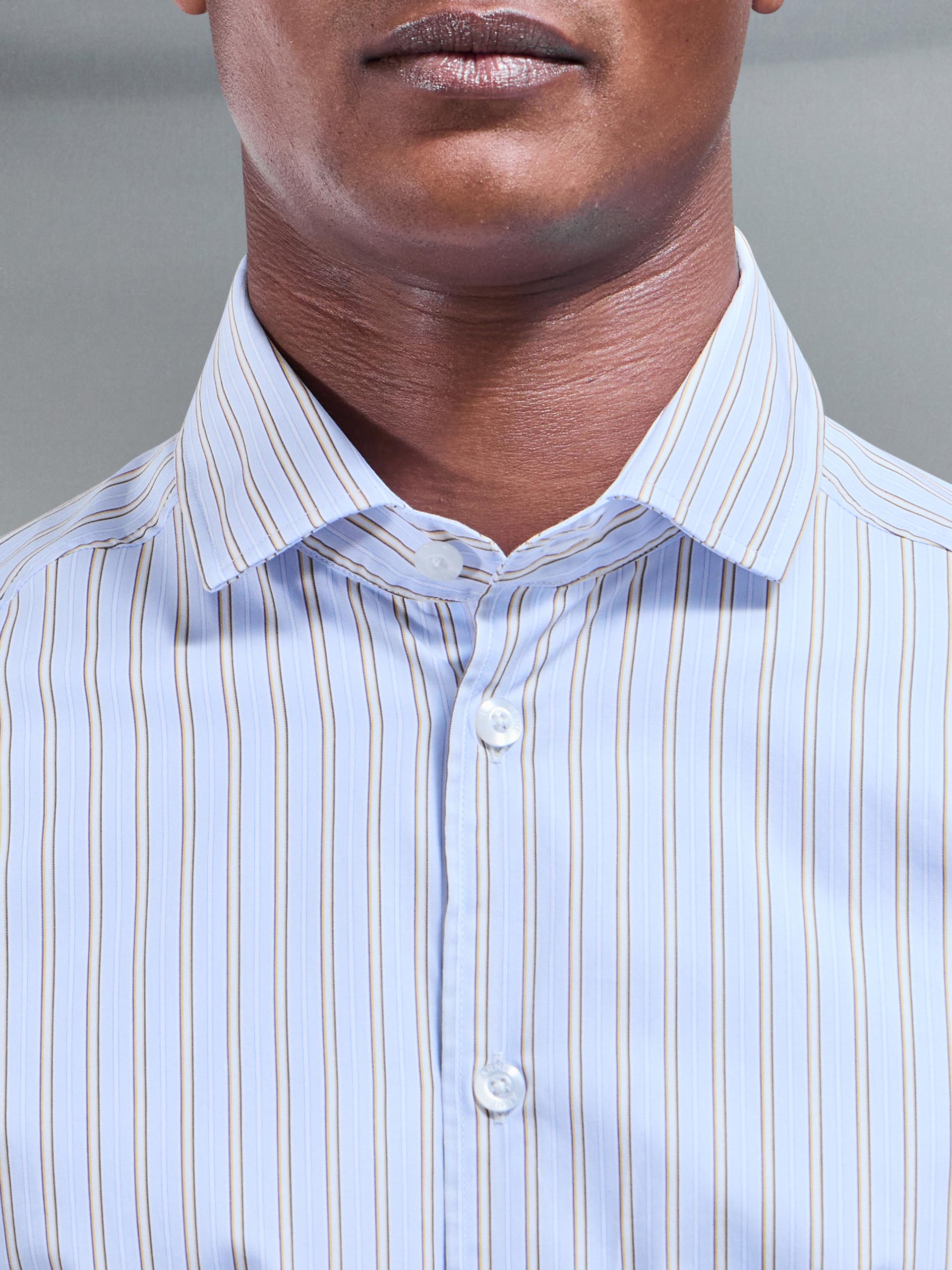 Resort Stripe Shirt in Blue