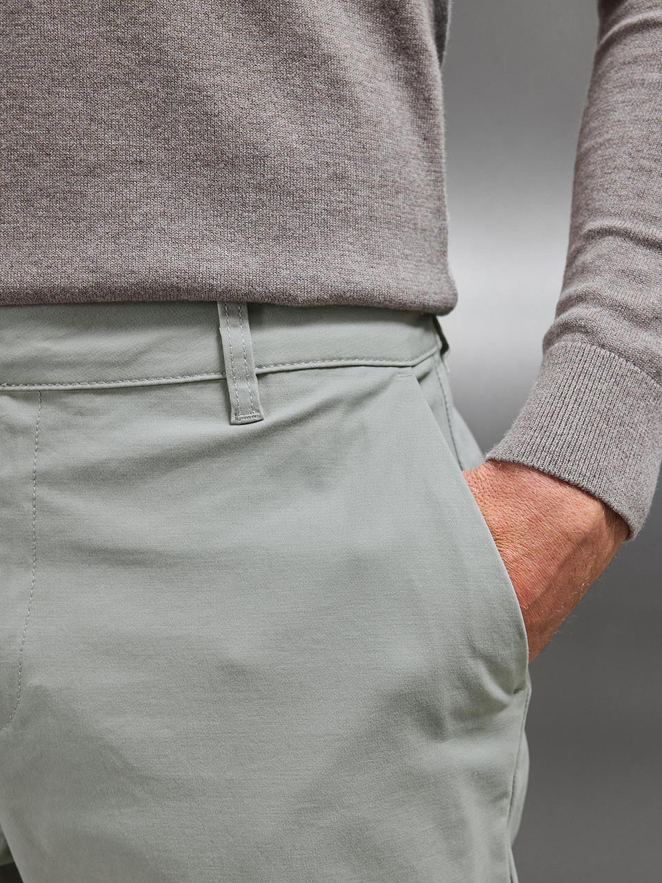 Relaxed Fit Chino Trouser in Stone