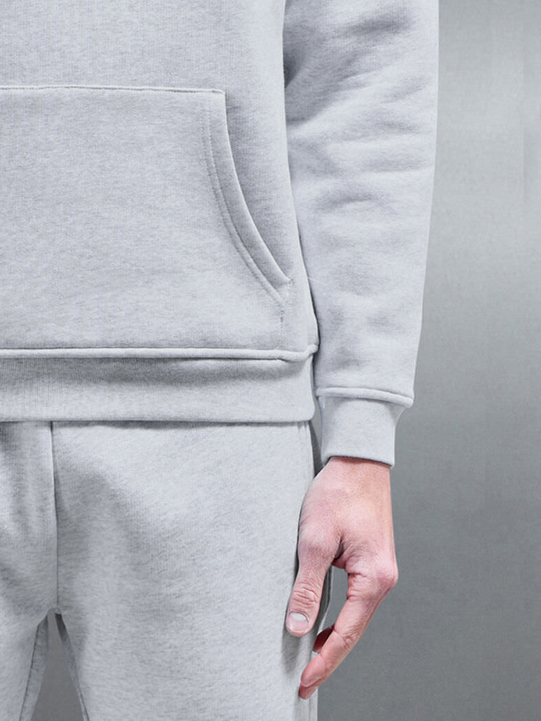 Relaxed Fit Hoodie in Marl Grey