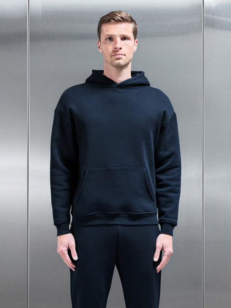 Relaxed Fit Hoodie in Navy