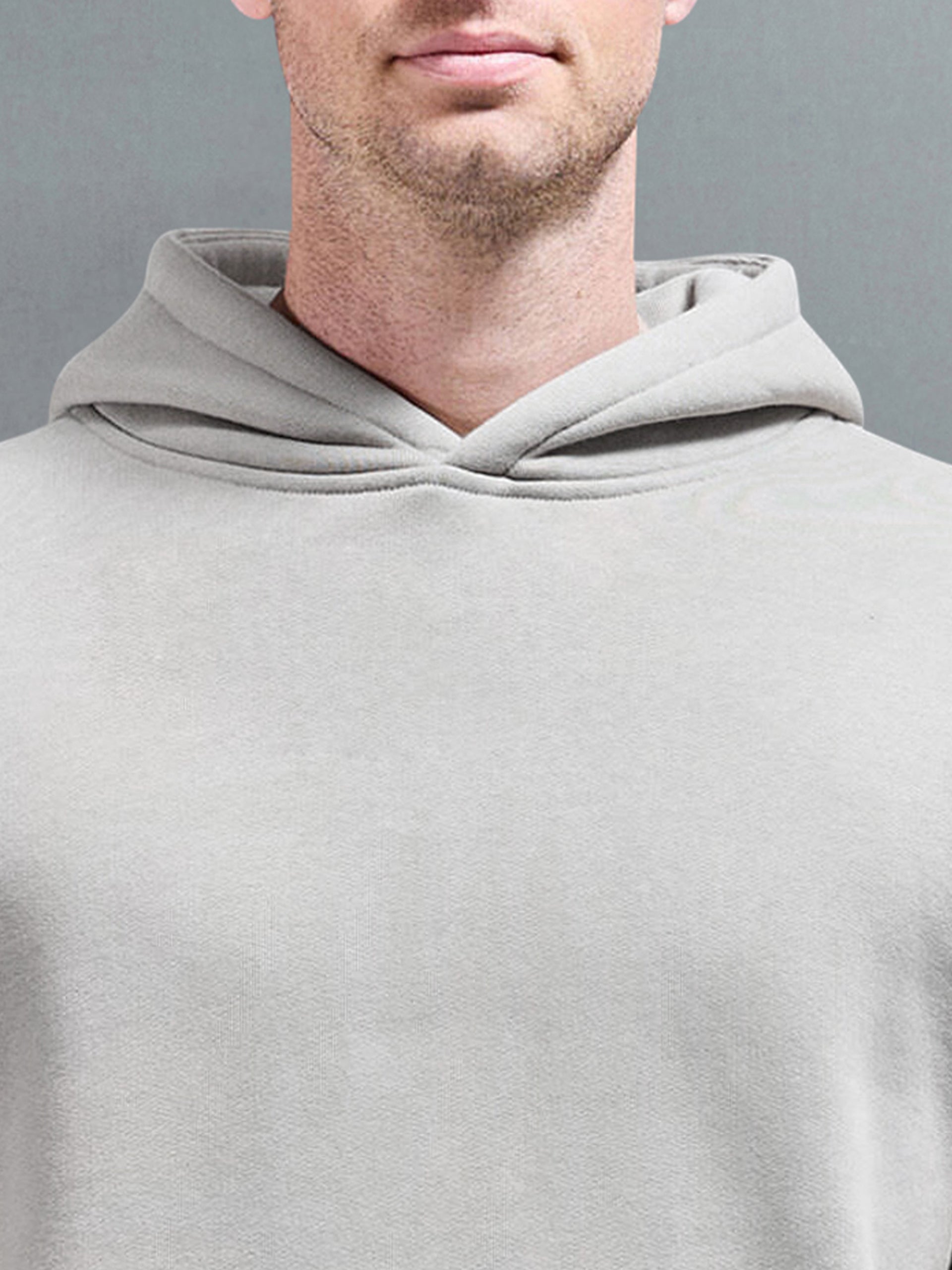 Relaxed Fit Hoodie in Stone