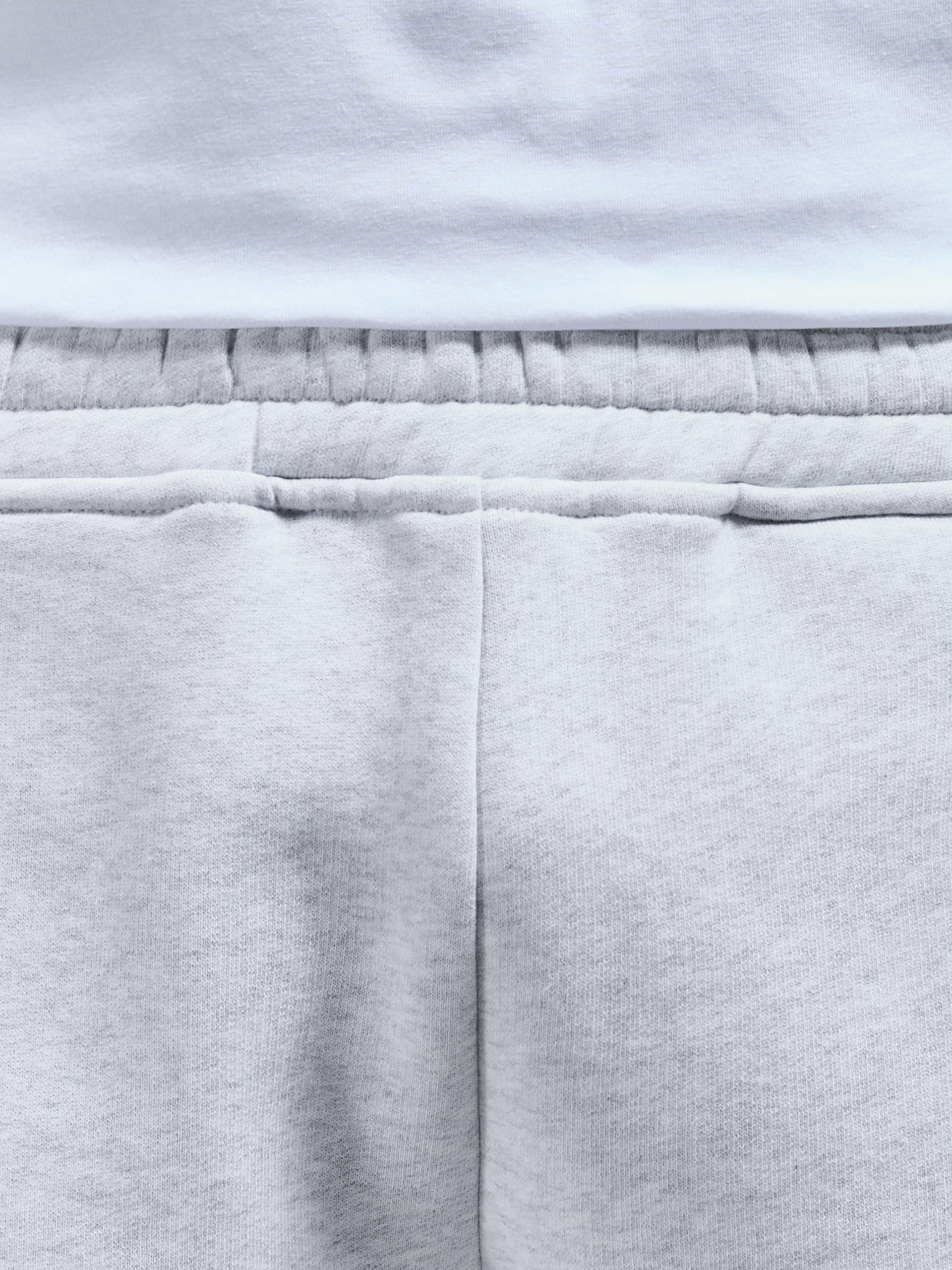 Relaxed Cuffed Jogger in Marl Grey