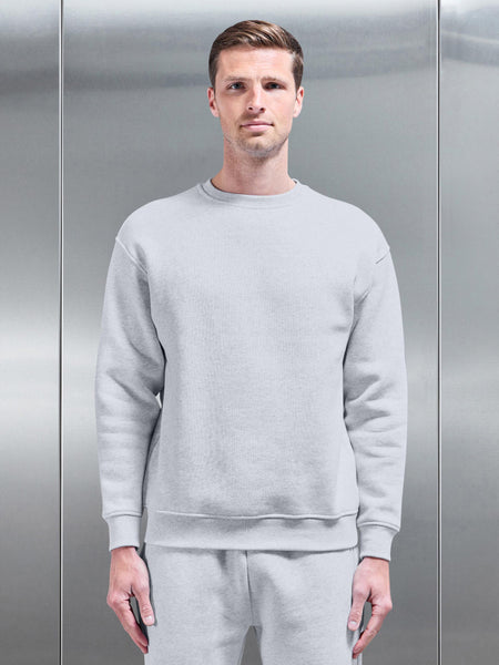 Relaxed Fit Sweatshirt in Marl Grey