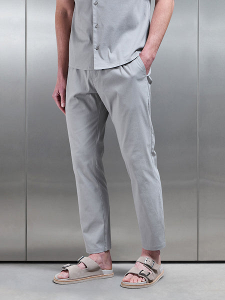 Seersucker Trouser in Stone