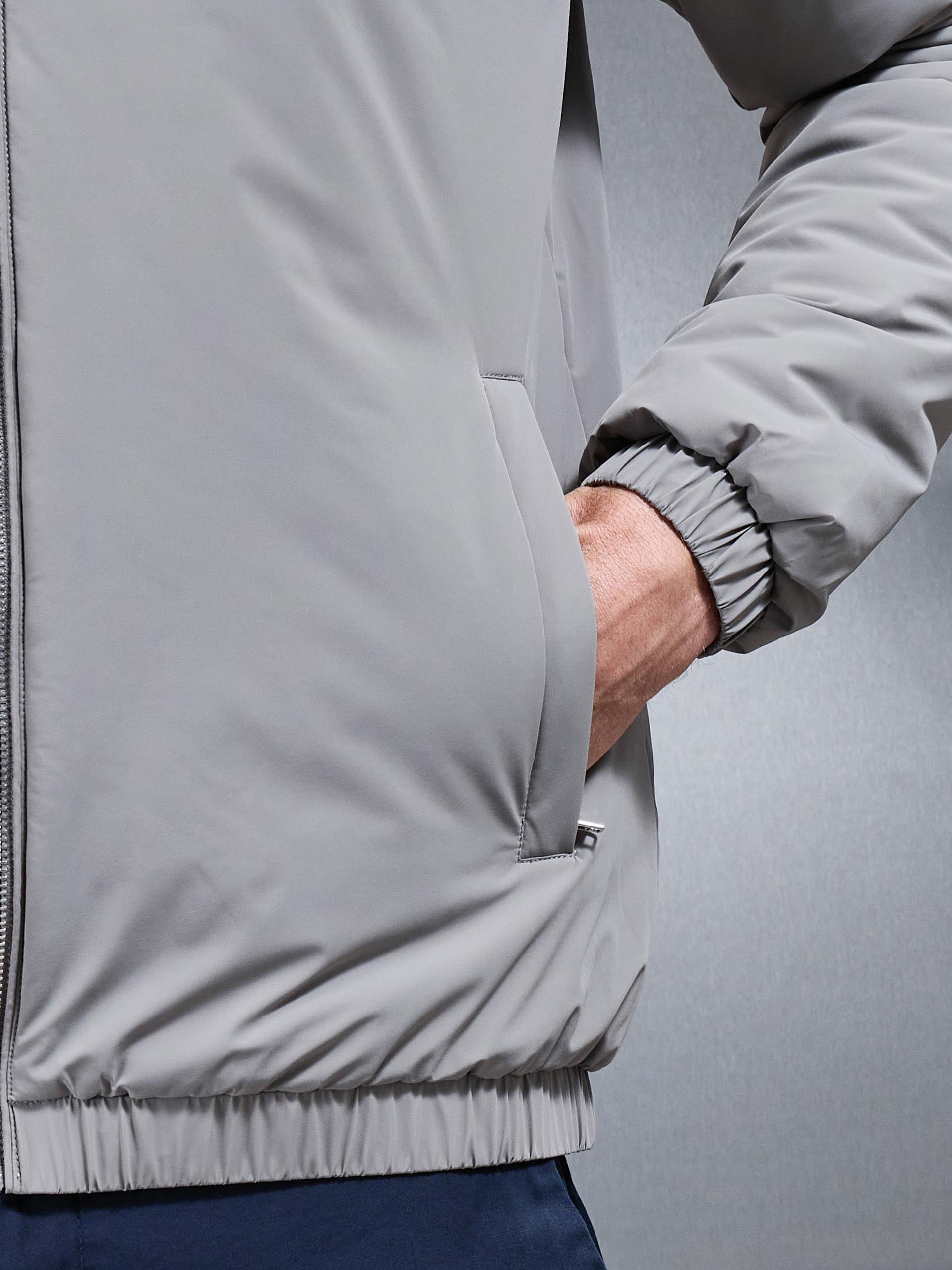 Shell Padded Windbreaker in Taupe