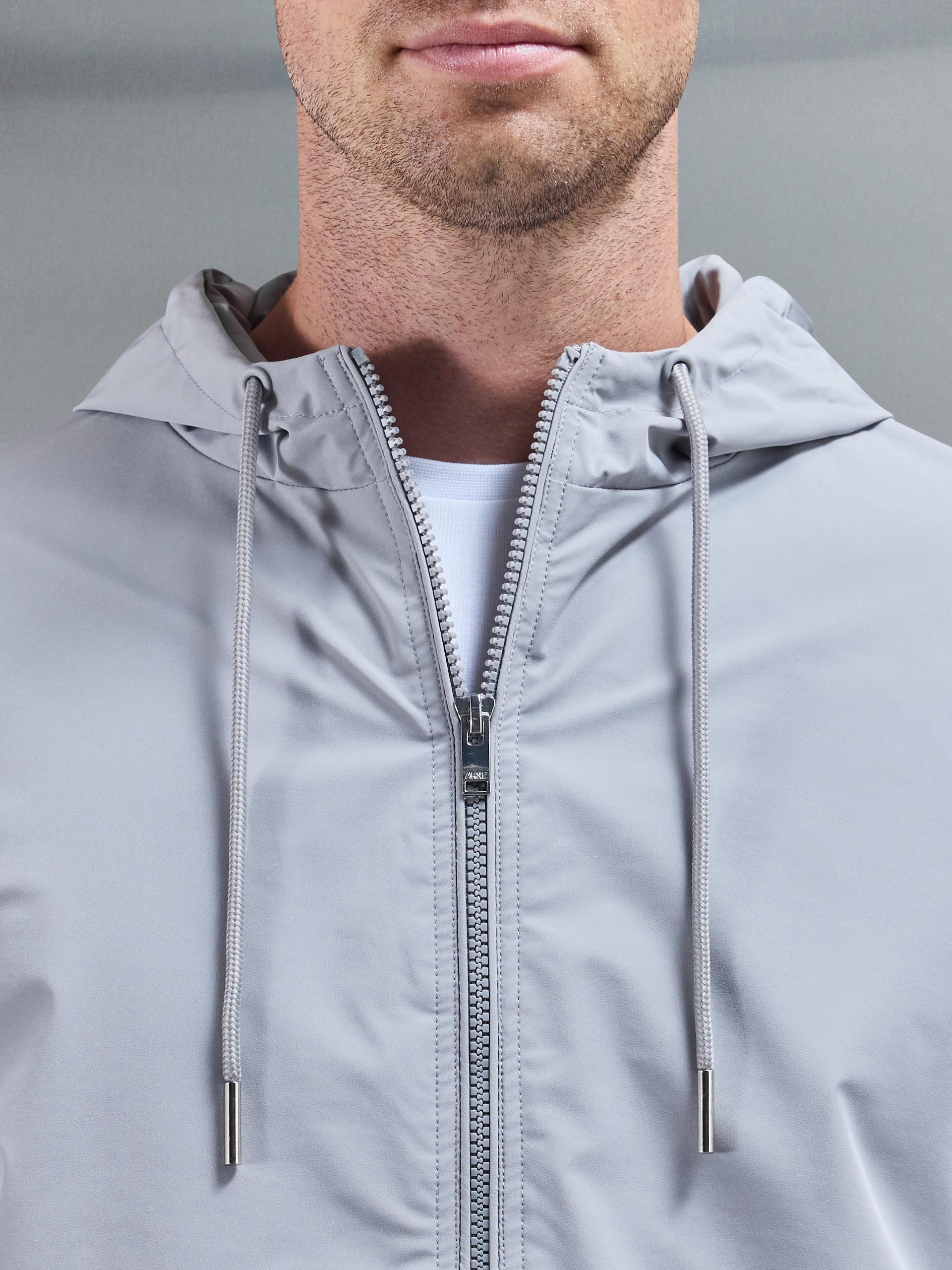 Shell Windbreaker in Mid Grey