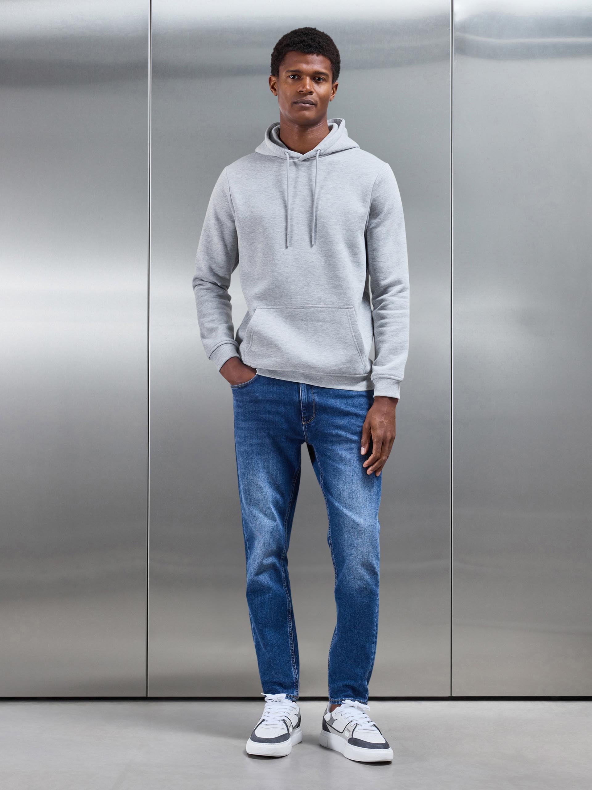 Slim Denim Jeans in Mid Blue