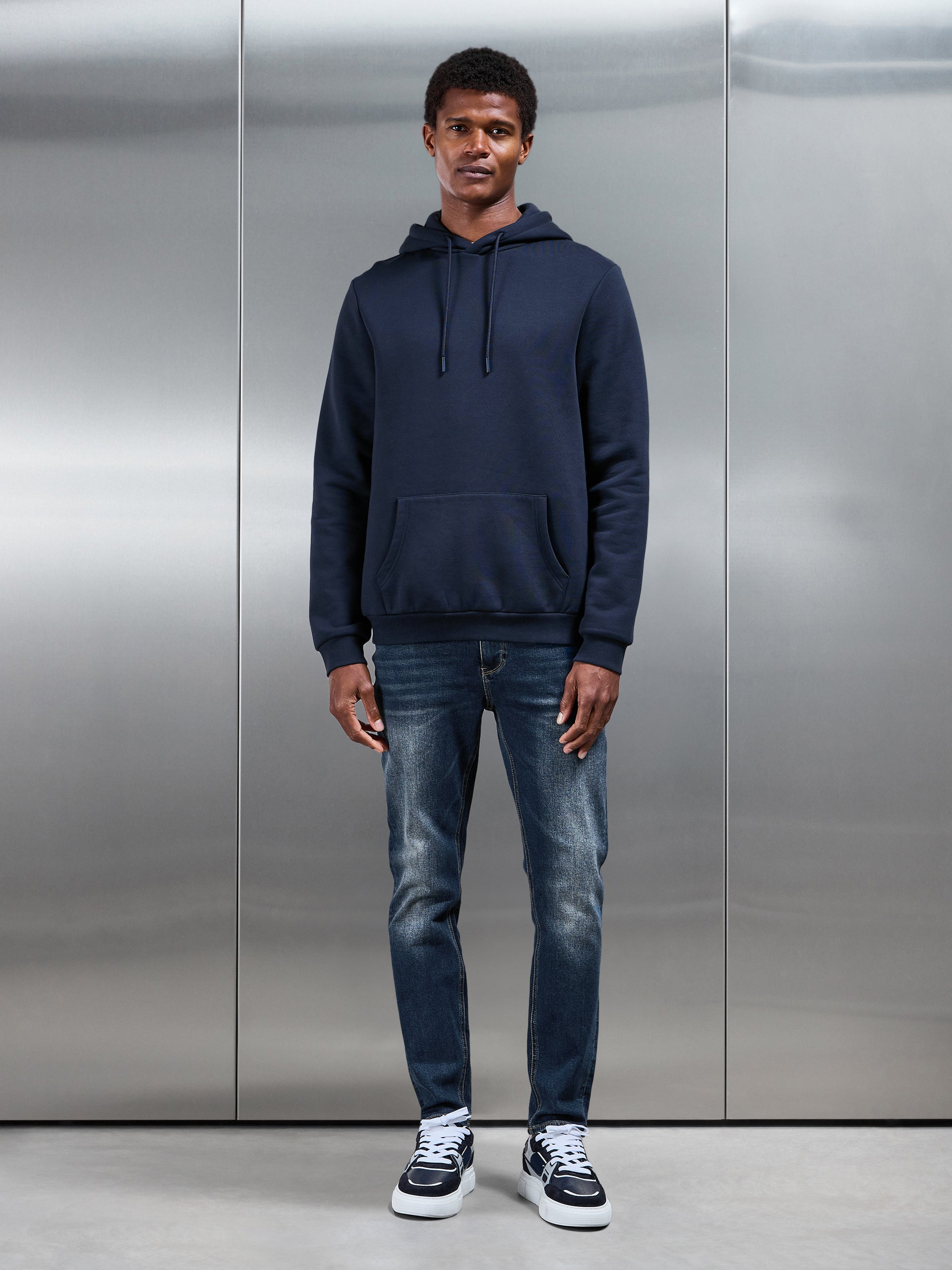 Slim Fit Denim Jeans in Vintage Blue