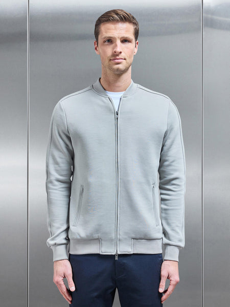Smart Jersey Bomber Jacket in Stone