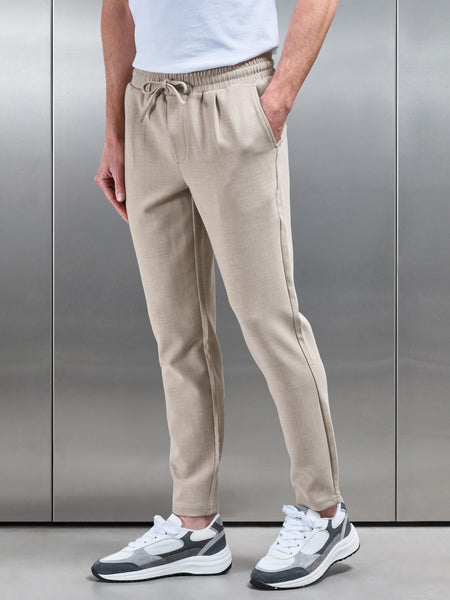 Smart Casual Trouser in Stone