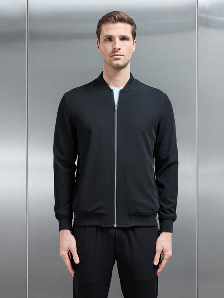 Smart Bomber Jacket in Black