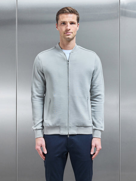 Smart Jersey Bomber Jacket in Stone