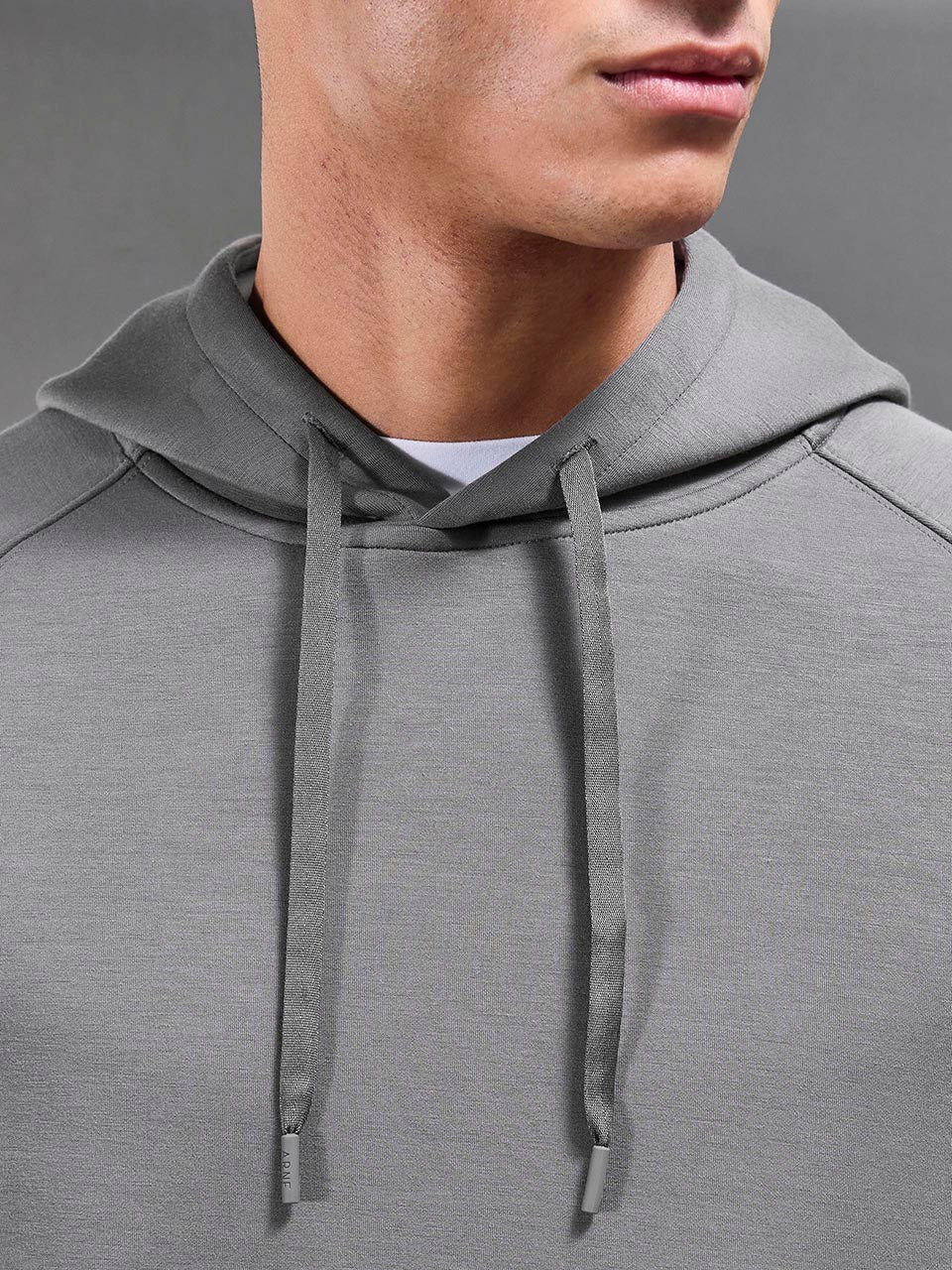 Soft Interlock Active Hoodie in Grey