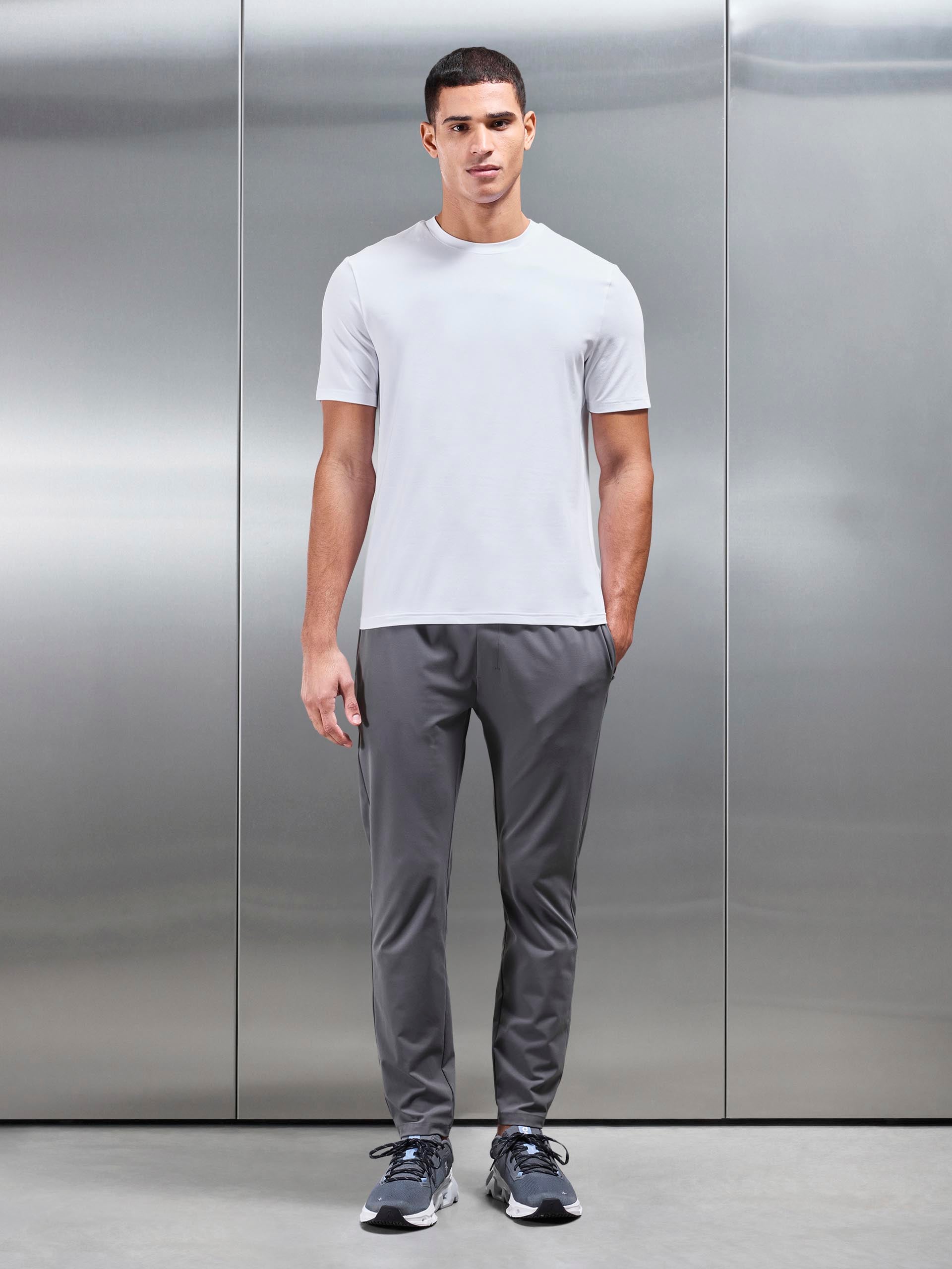 Soft Jersey Active T-Shirt in White