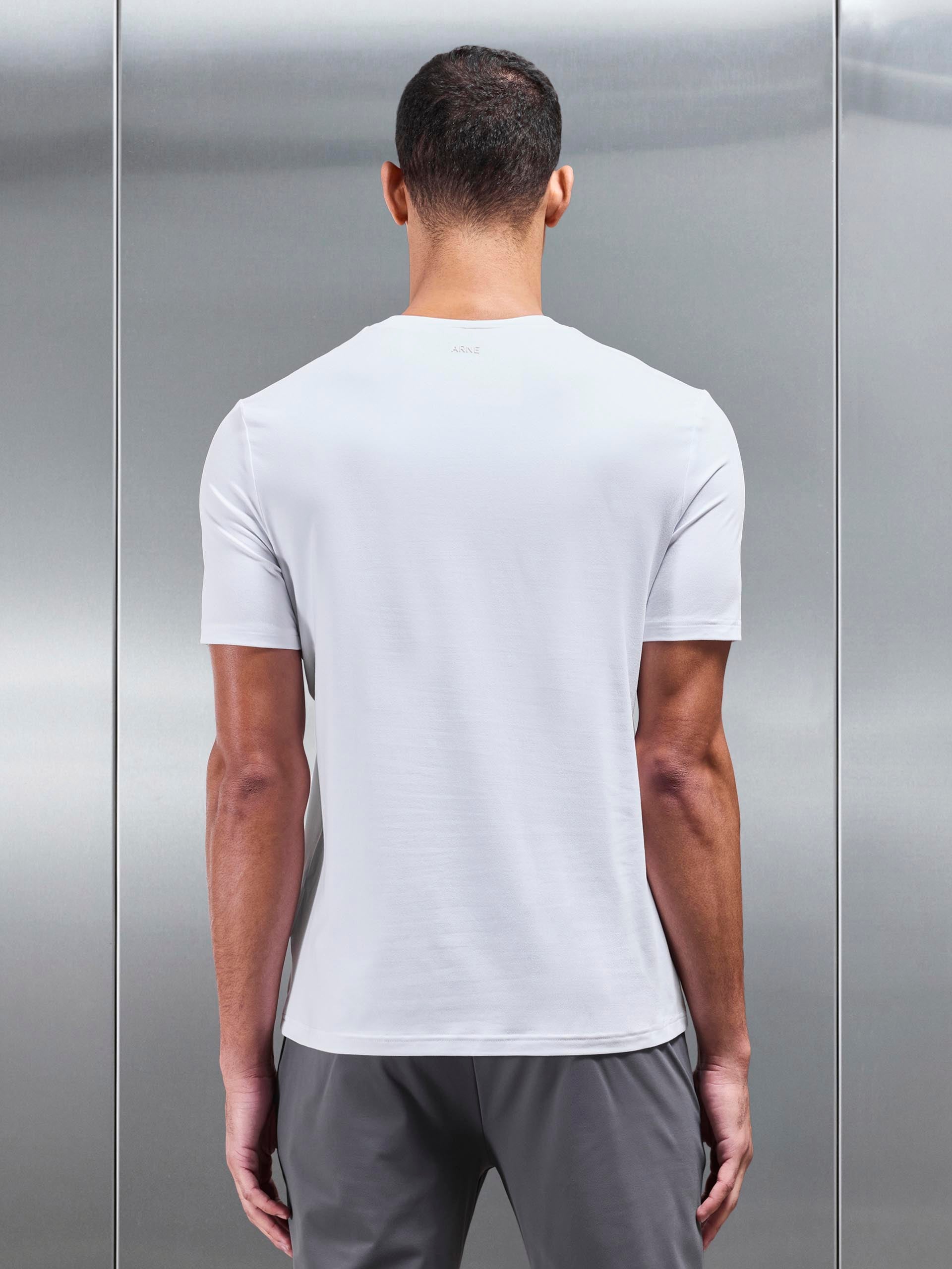Soft Jersey Active T-Shirt in White