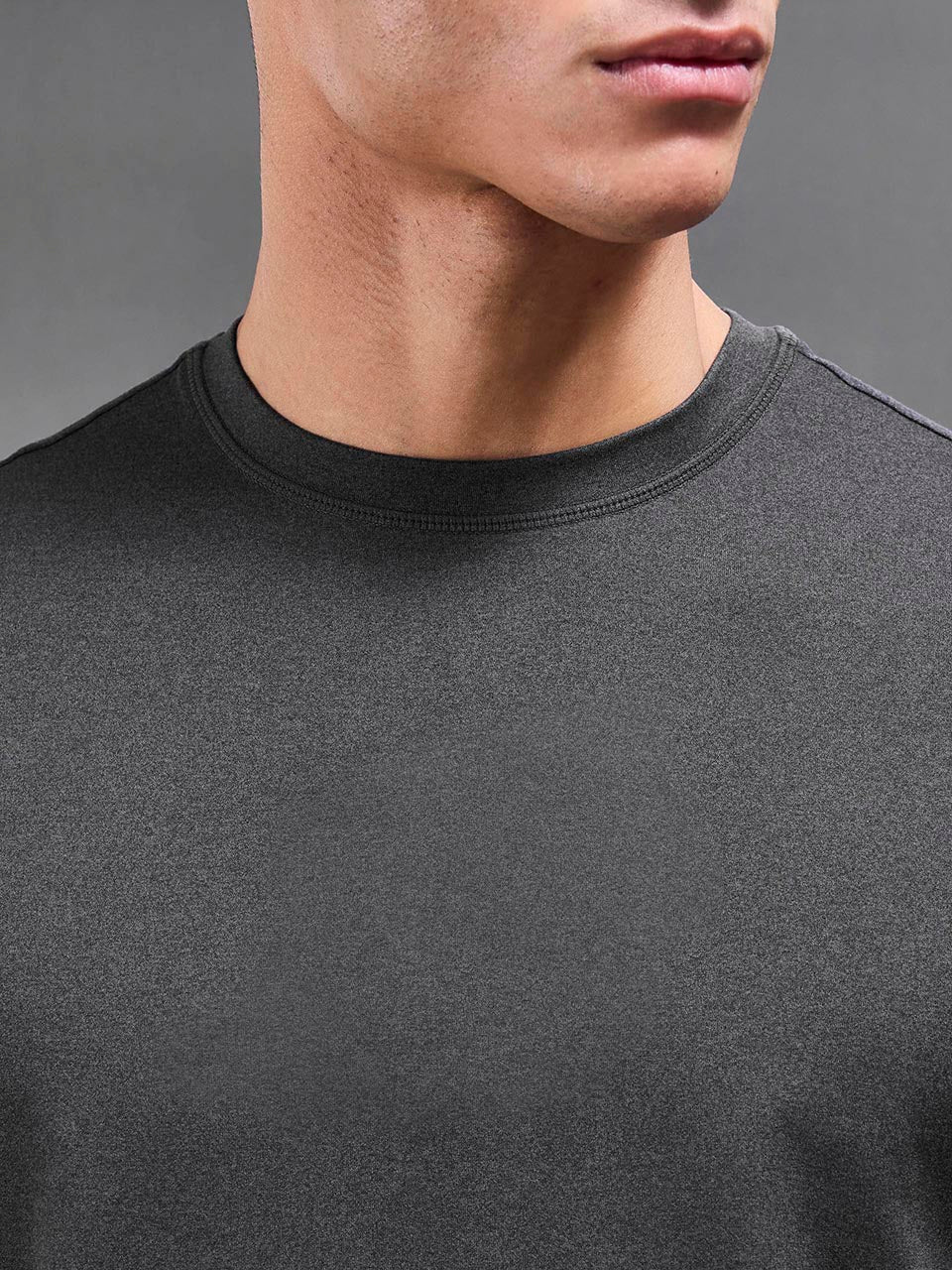 Soft Jersey Motion T-Shirt in Charcoal