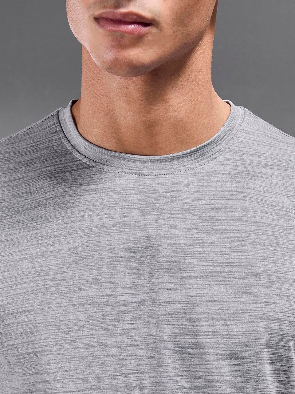 Space Dye Performance T-Shirt in Grey