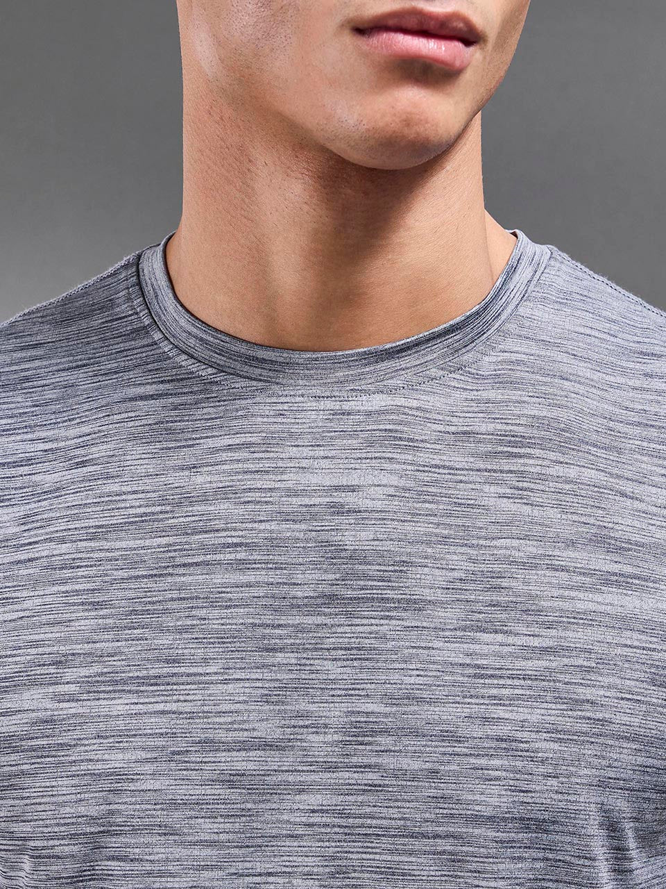 Space Dye Performance T-Shirt in Navy