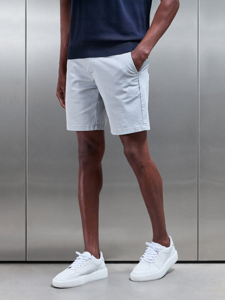 Tailored Chino Short in Mid Grey