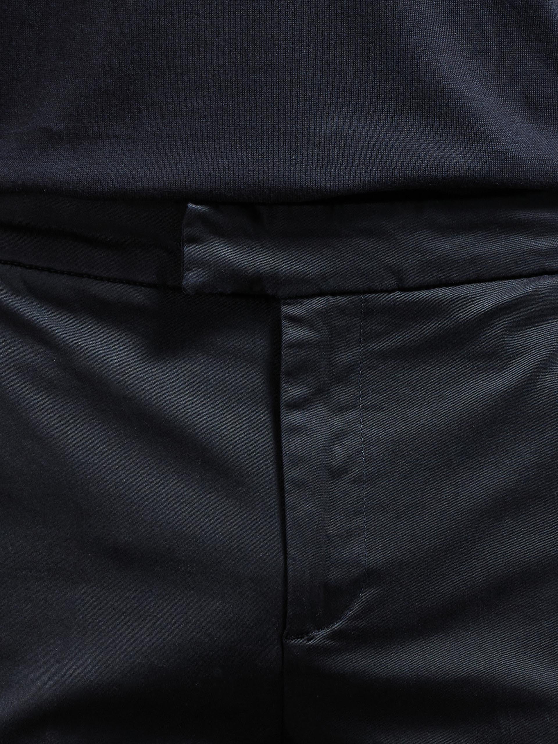 Tailored Side Adjuster Chino Short in Black