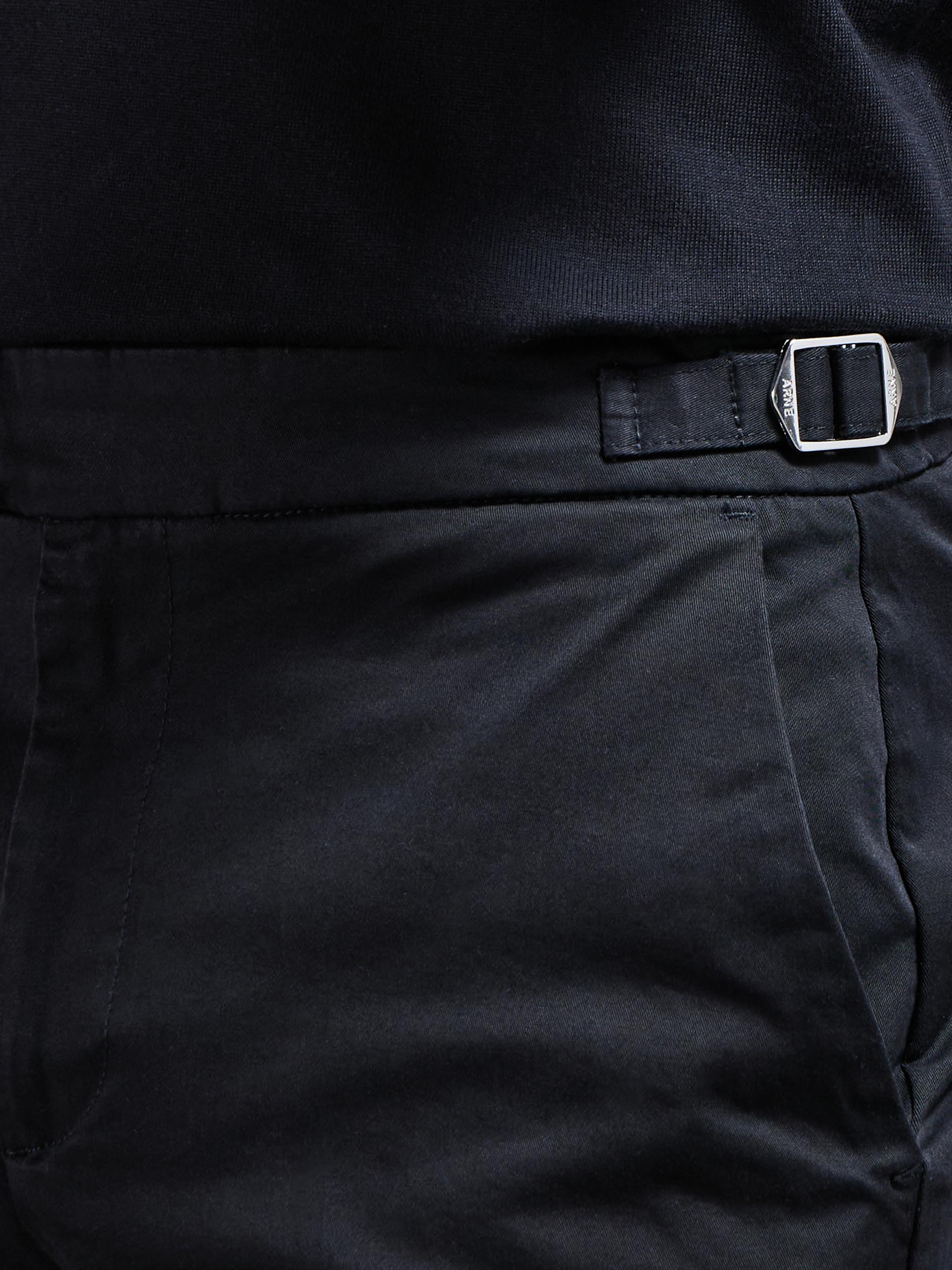 Tailored Side Adjuster Chino Short in Black
